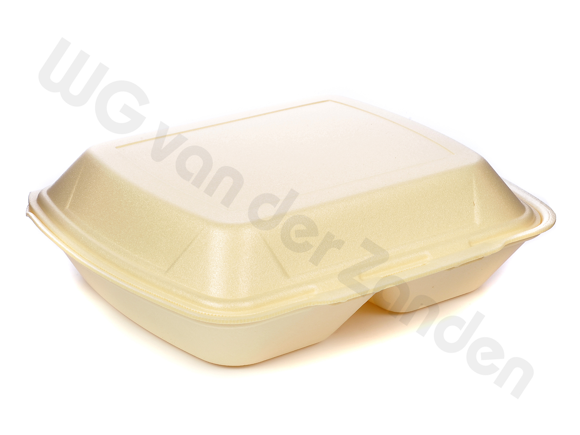 110048 FOOD BOX EPS (FOAM) 247X198X75MM 2 DIVIDED