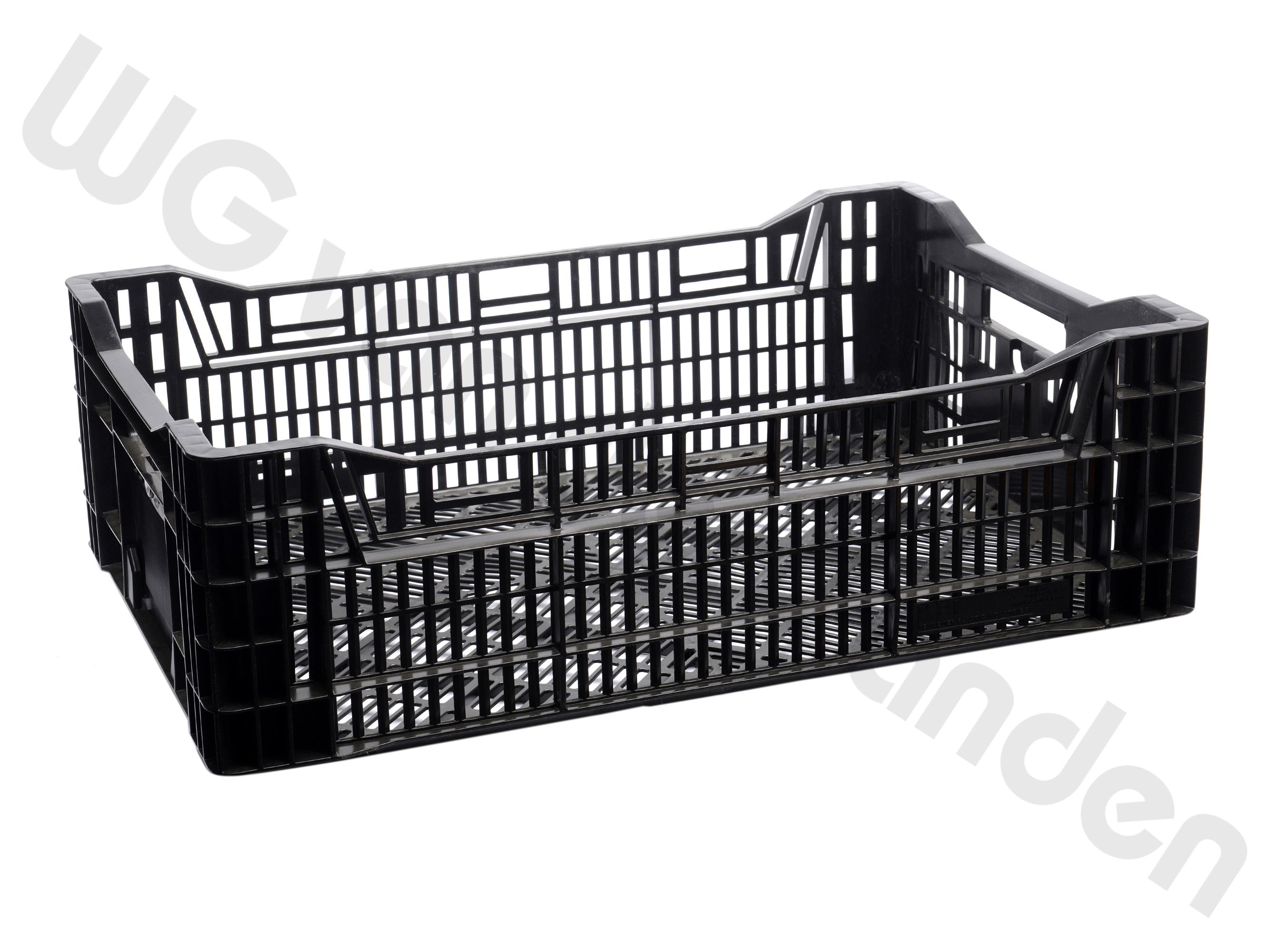 116286 STORAGE CONTAINER PLASTIC PERFORATED 60X40X19CM