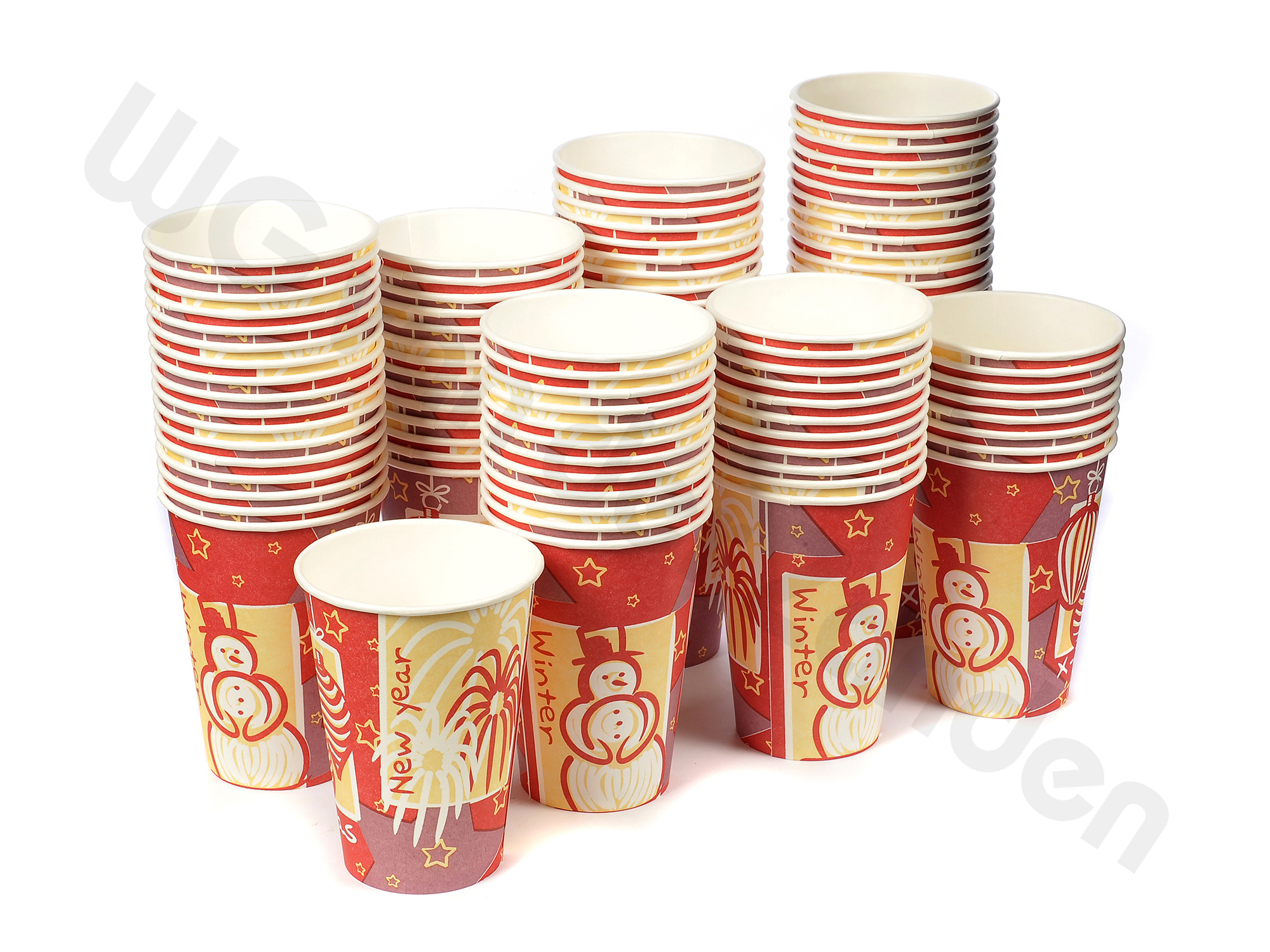 130061 XMAS CUPS  DISPOSABLE PAPER  20CL