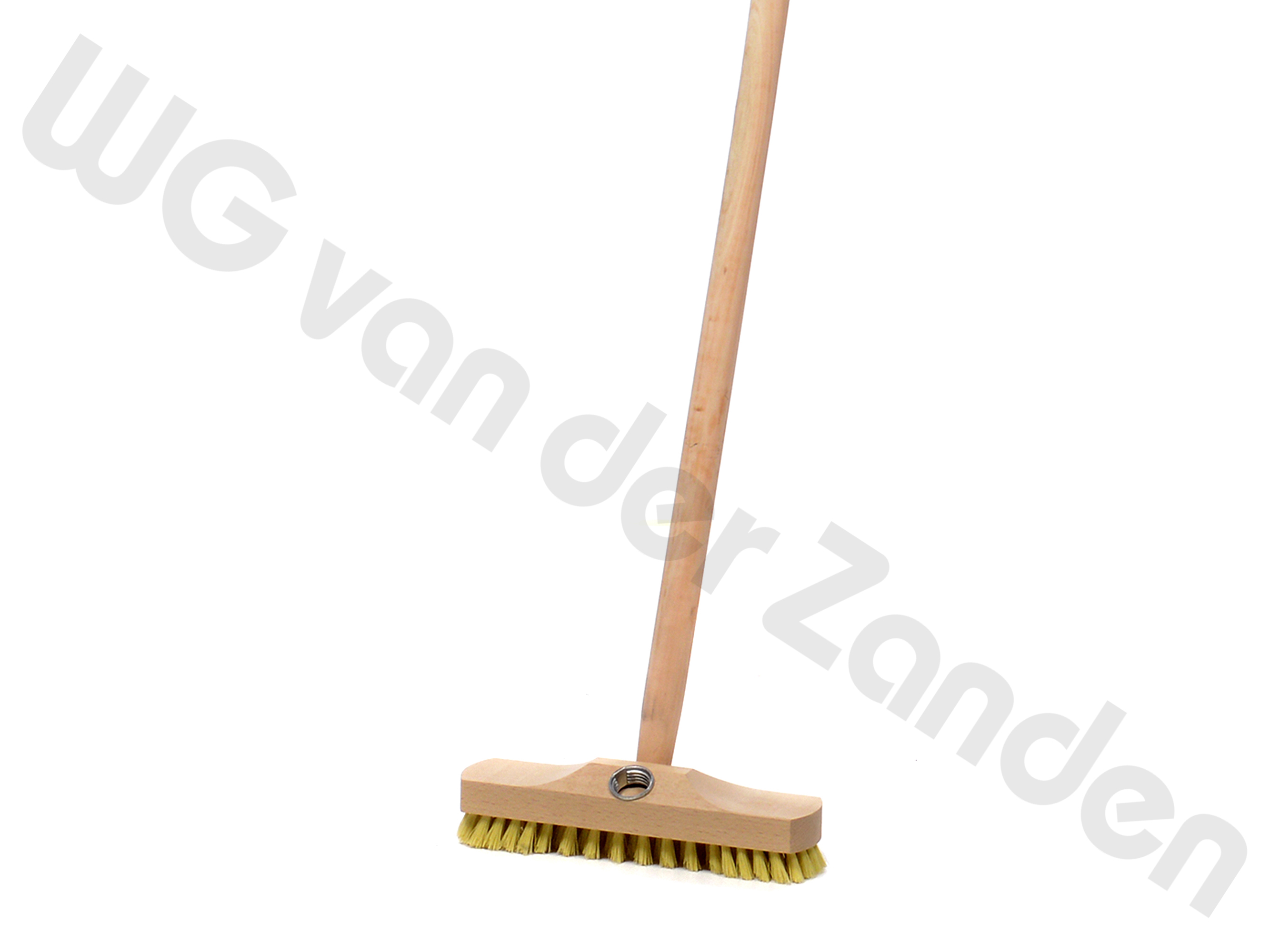 210213 DECK SCRUB BRUSH ECONOMY 22CM COMPLETE WITH HANDLE