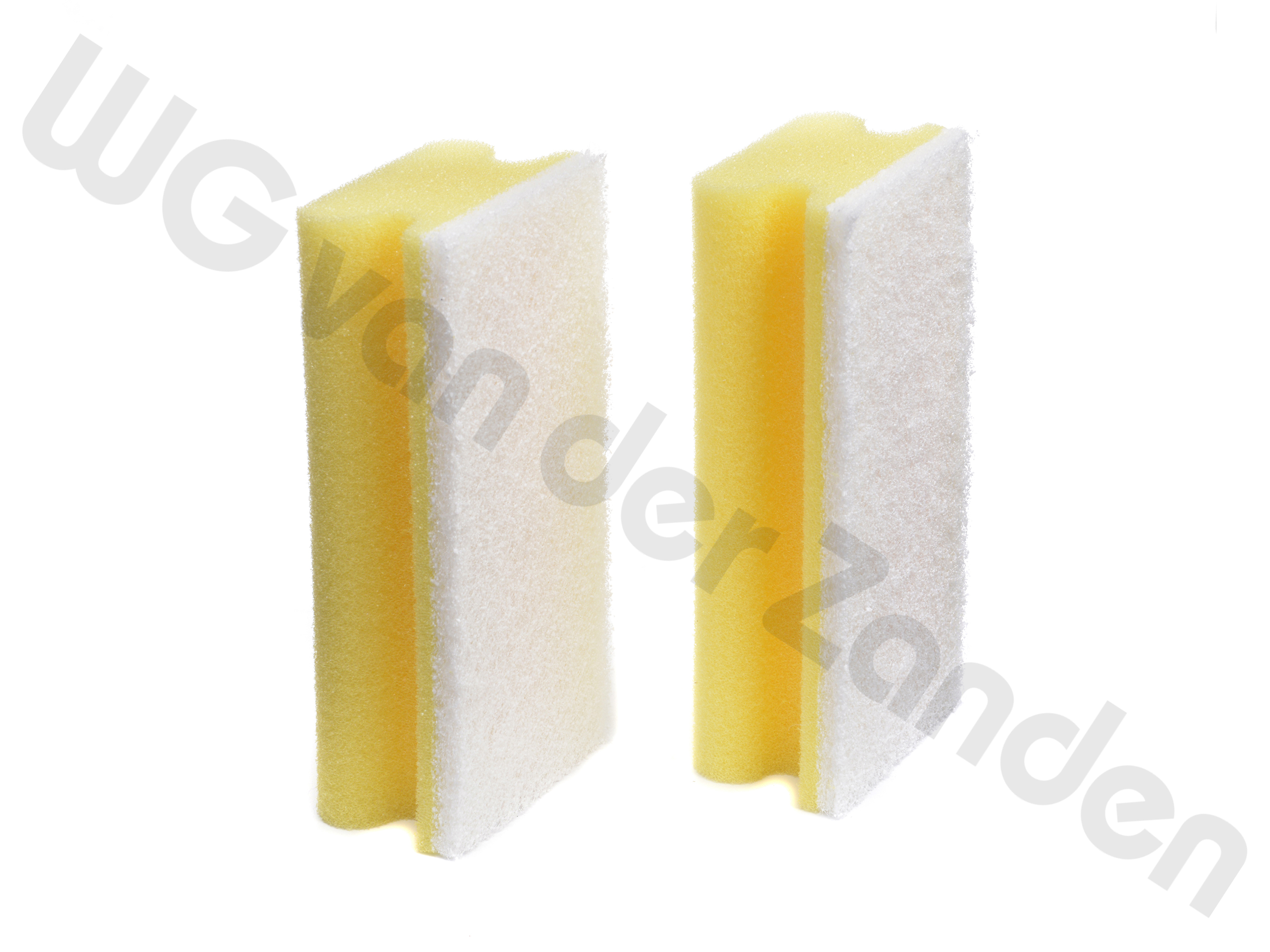 211059 SPONGE SCOURING 14X7X4.2CM YELLOW / WHITE