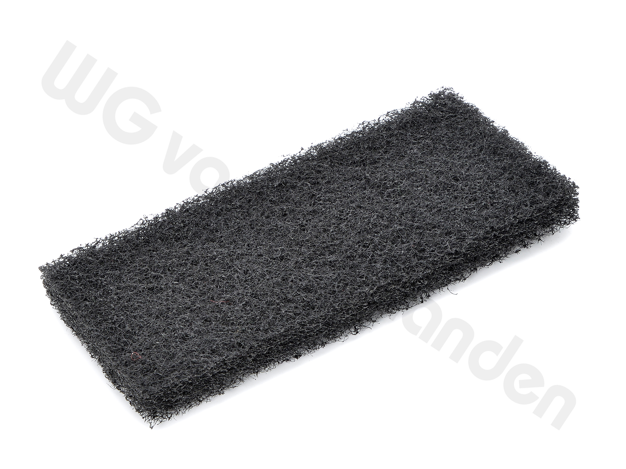 211061 PAD SCOURING GRIDDLE 250X115X25MM BLACK (COARSE)
