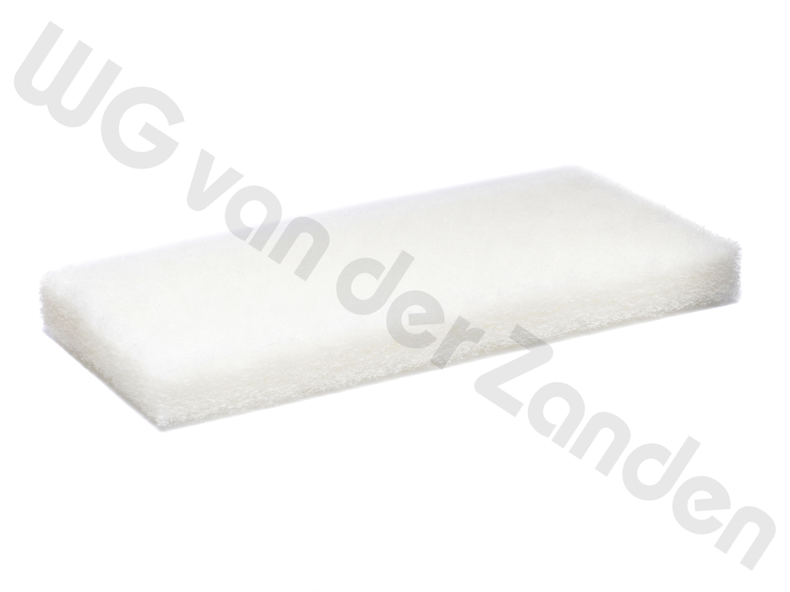 211062 PAD SCOURING GRIDDLE 250X115X25MM WHITE (FINE)