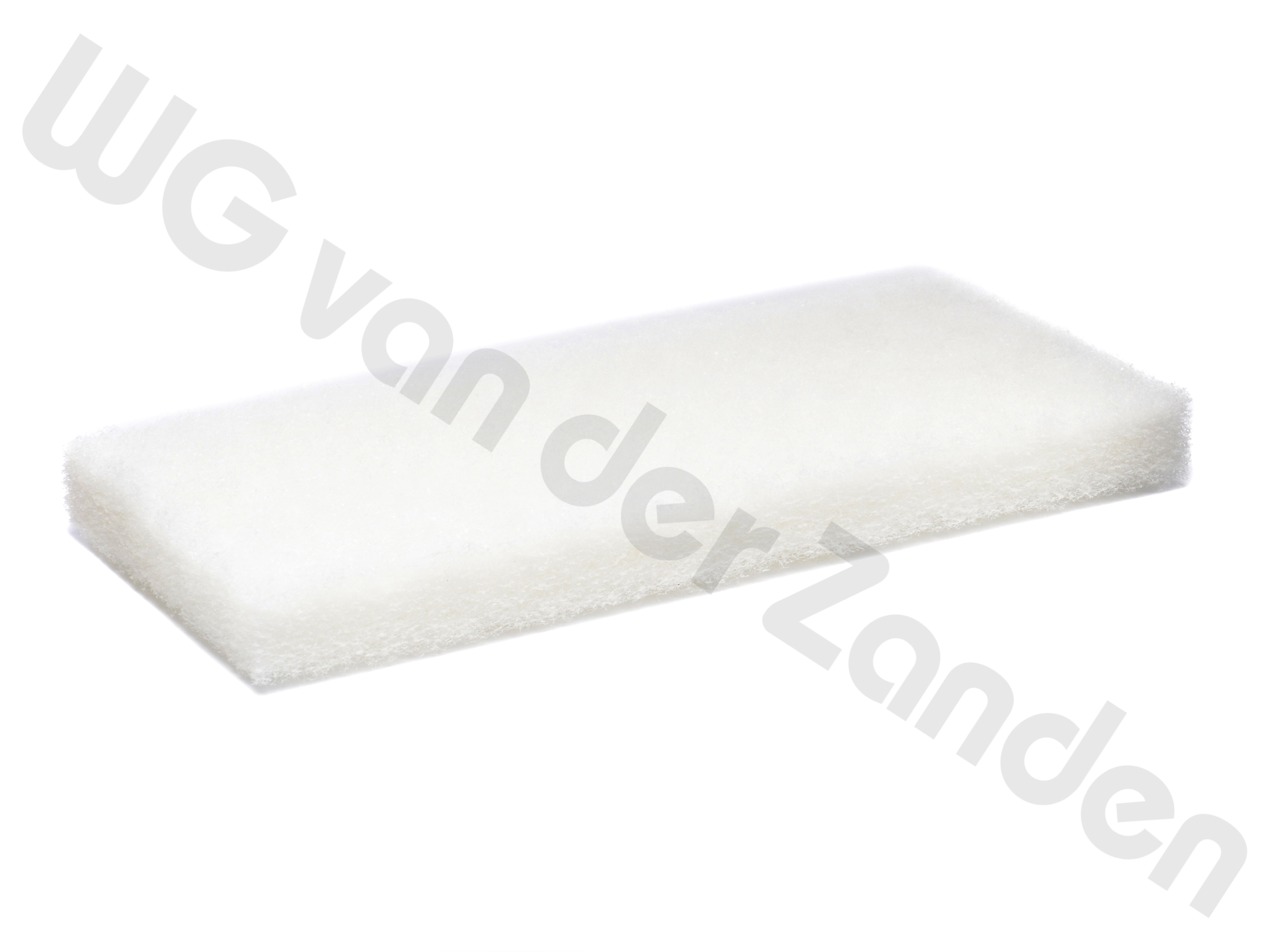 211062 GRIDDLE PAD 250X115X25MM FIJN / WIT