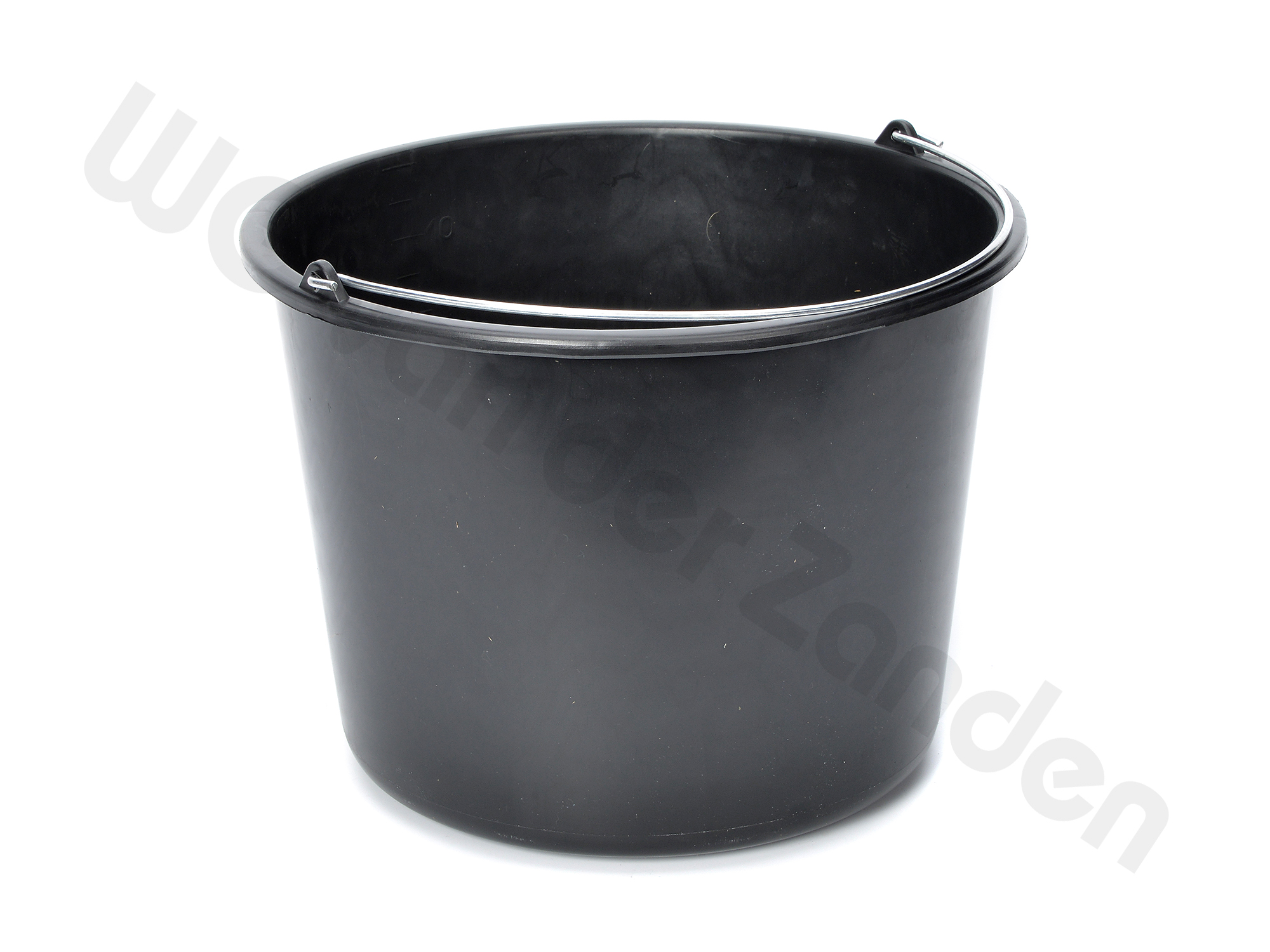 211208 BUCKET 20 LTR PLASTIC BLACK