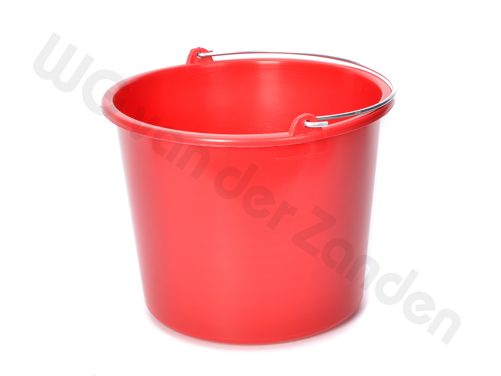 211209 BUCKET 12 LTR PLASTIC RED