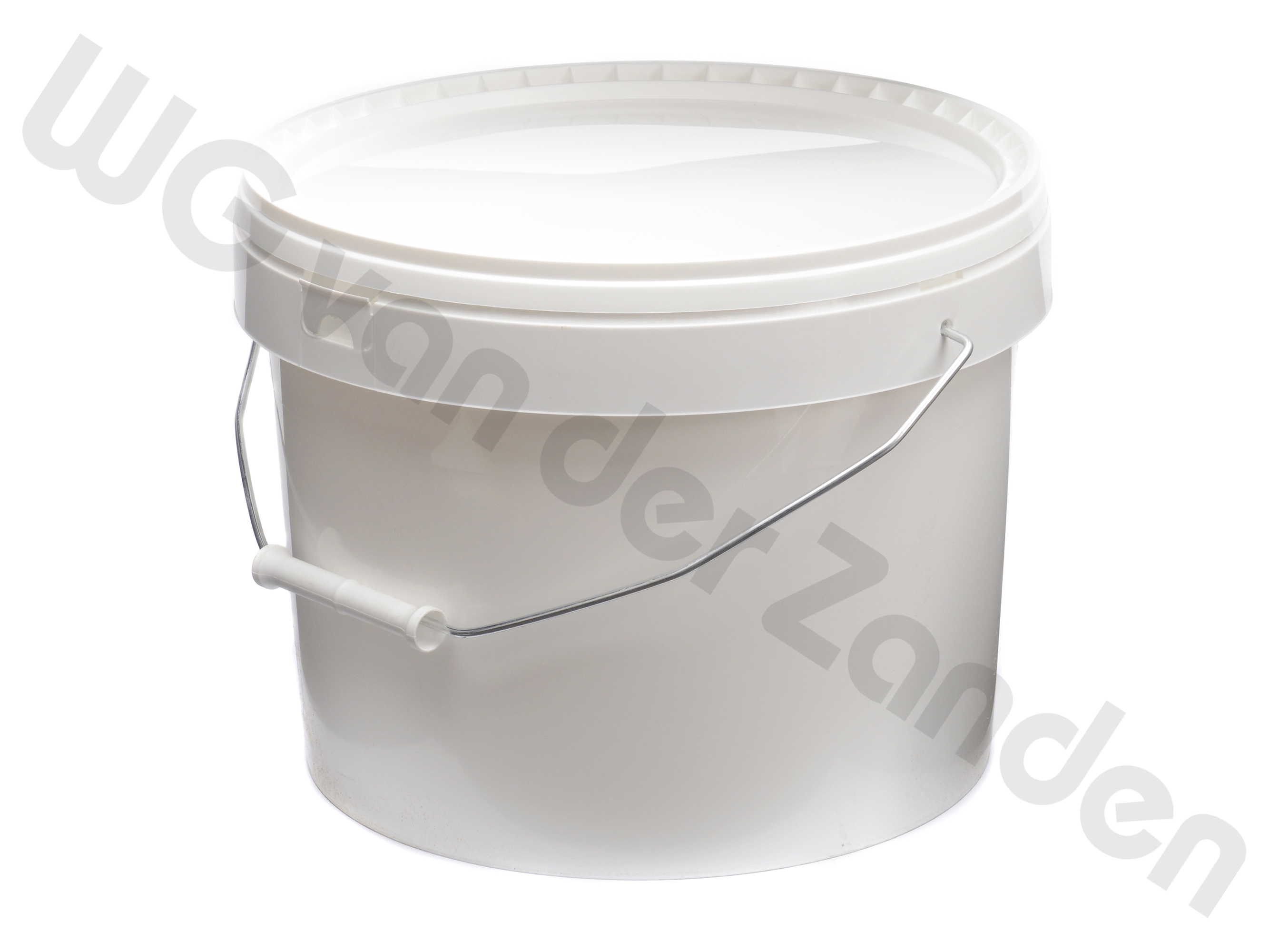 211220 BUCKET / PAIL CONDIMENT 11 LTR WITH LID PLASTIC WHITE