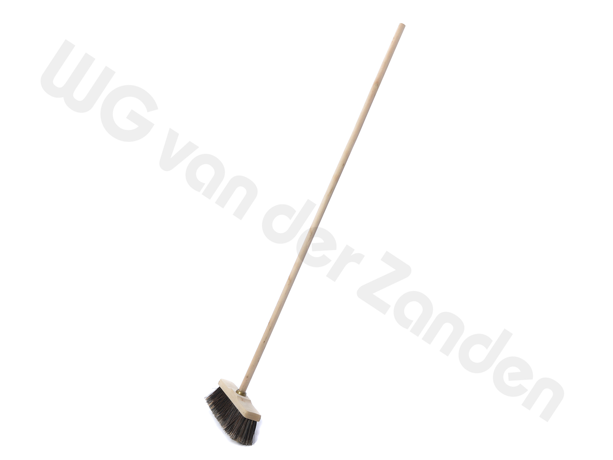 215096 BEZEM KAMERVEGER NYLON 28CM COMPLEET MET STEEL HOUT