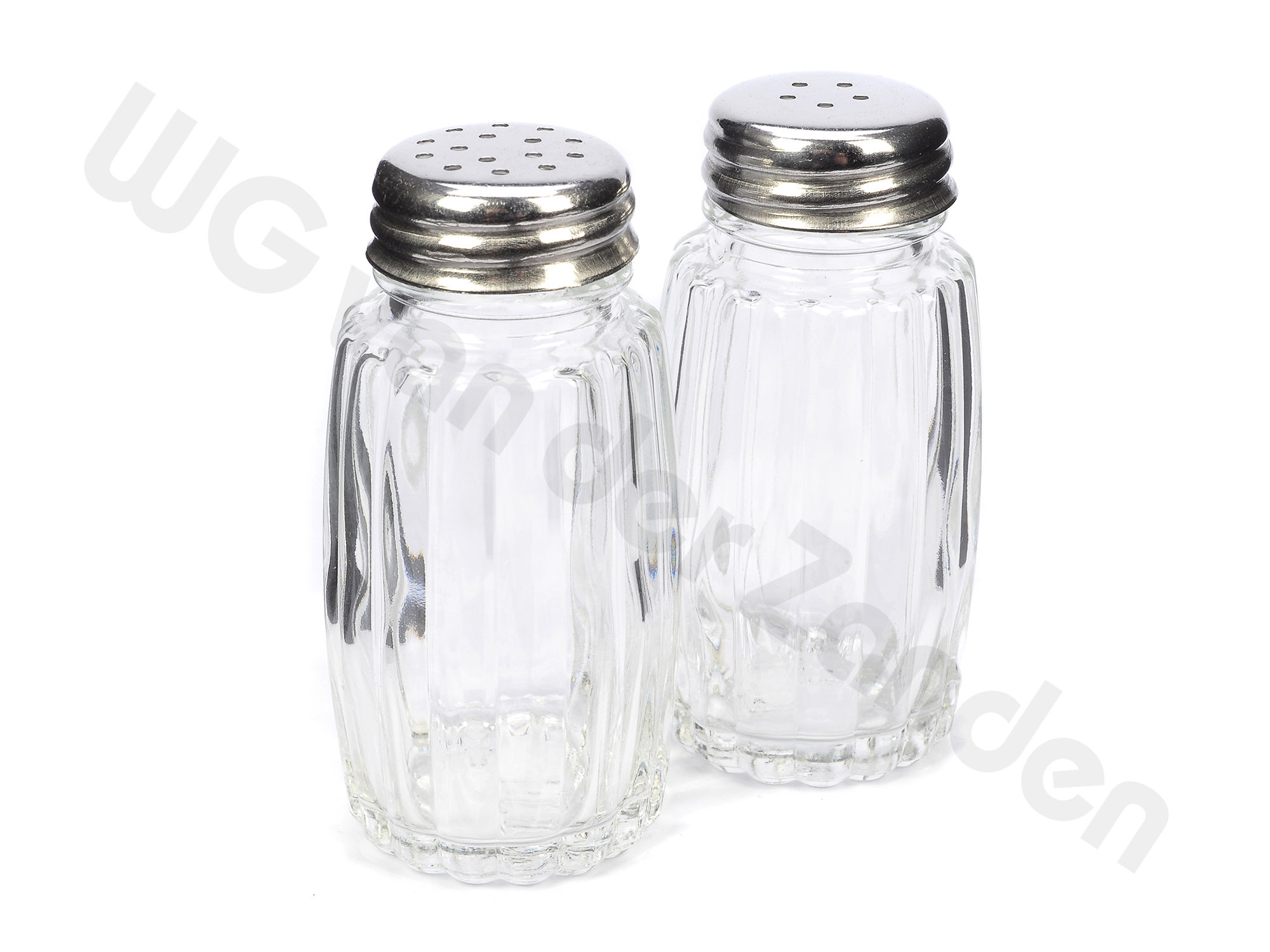 220700 SALT SHAKER GLASS WITH S/S TOP