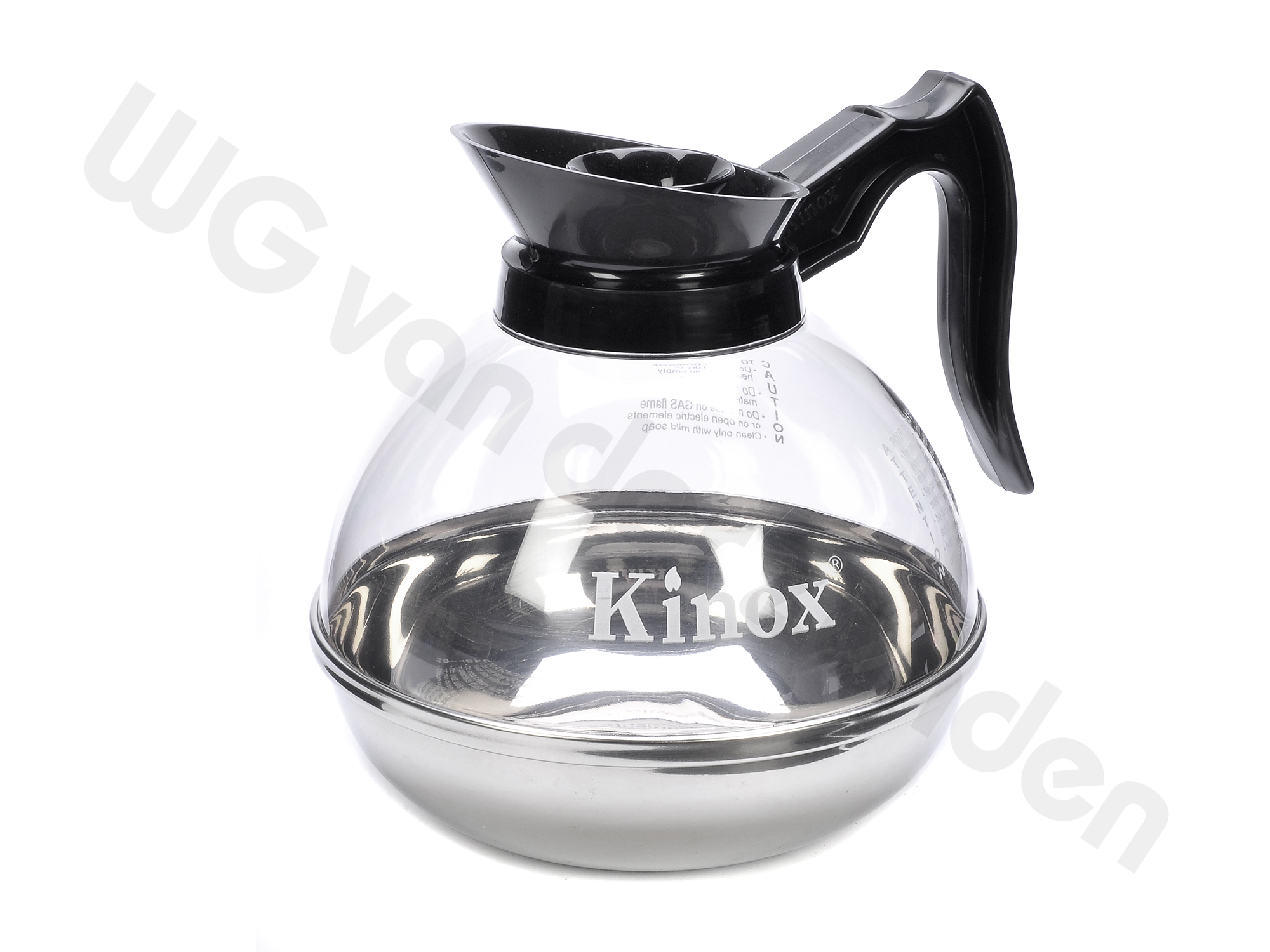 220852 SPARE DECANTER JUG SYLEX POLYCARBONATE WITH S/S BASE 1.8LTR