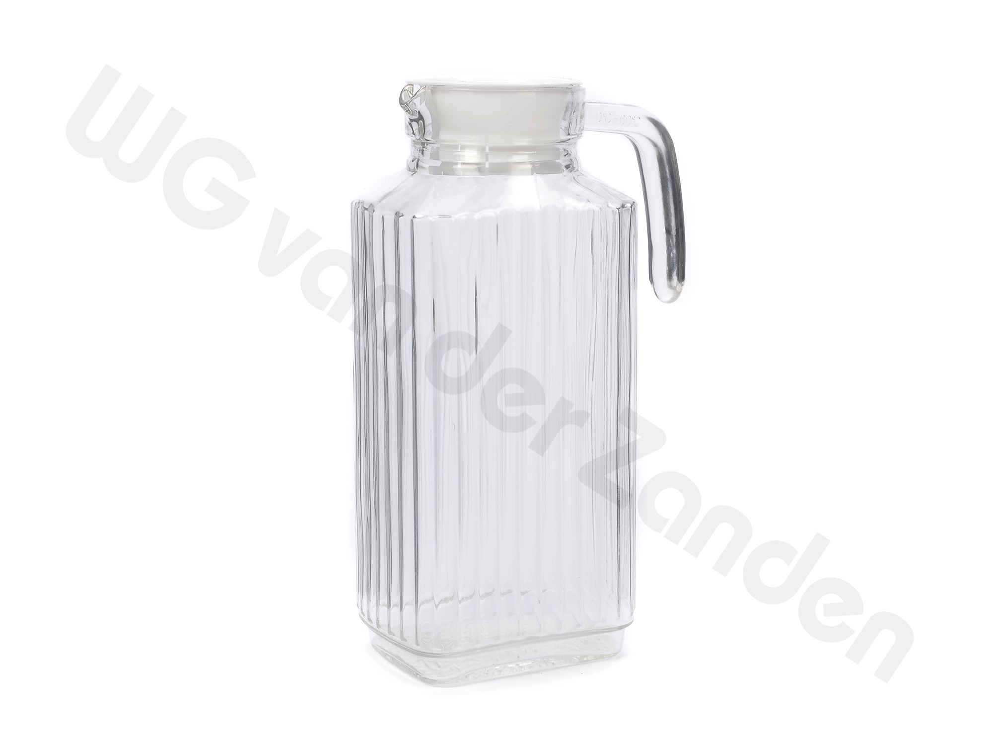 220905 WATER JUG GLASS 1.8 LTR WITH LID