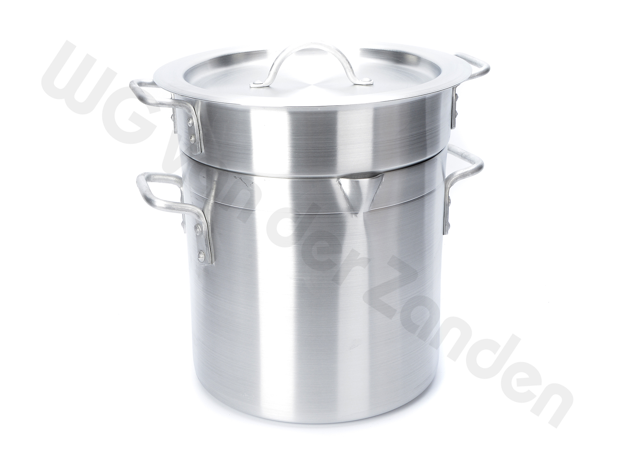 231155 PAN ALU &quot;DUBBELE KOOKPAN&quot; 27Ø X 30CM 10 LTR M/D