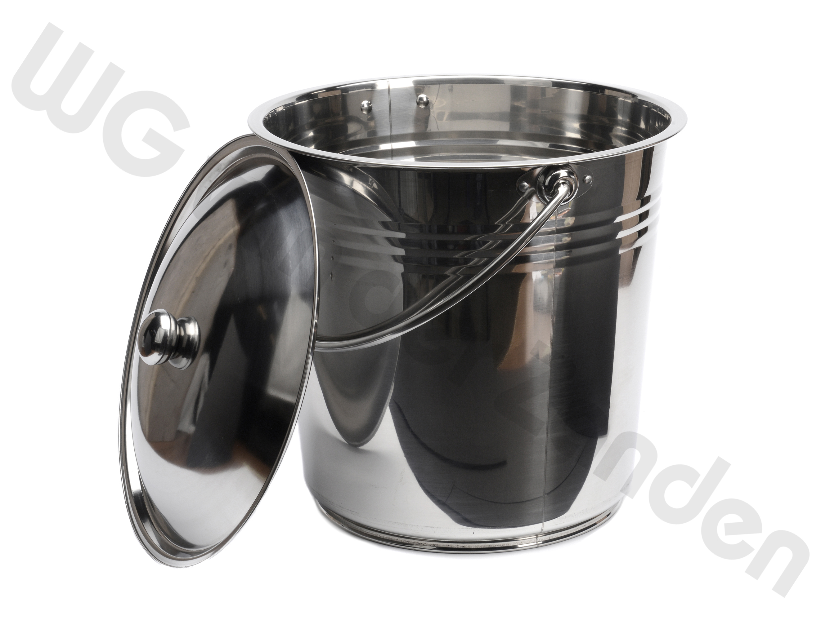 257202 BUCKET 18 LTR S/S WITH LID
