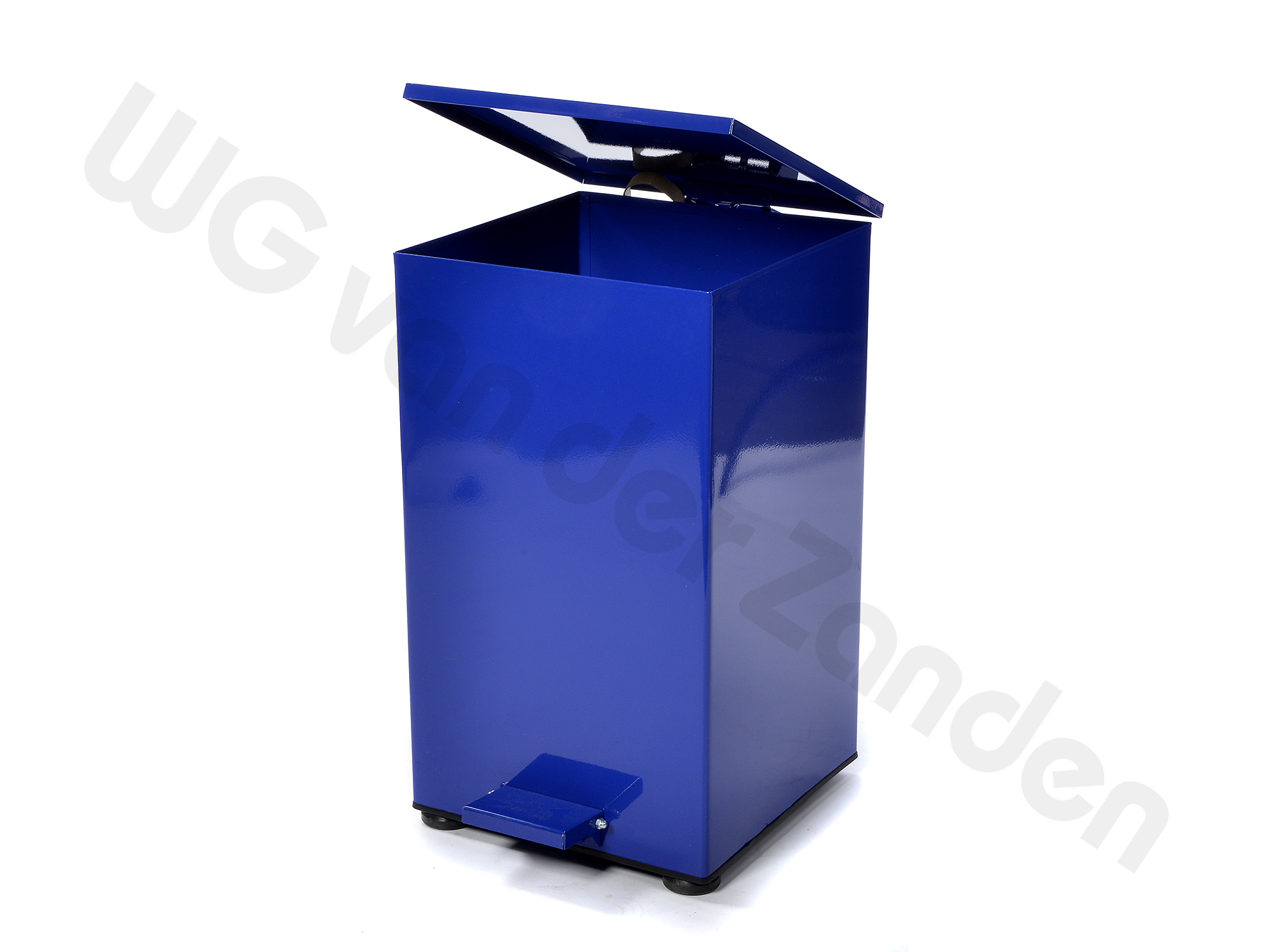 259071 PEDAL BIN 79 LTR METAL BLUE 36X36X72CM