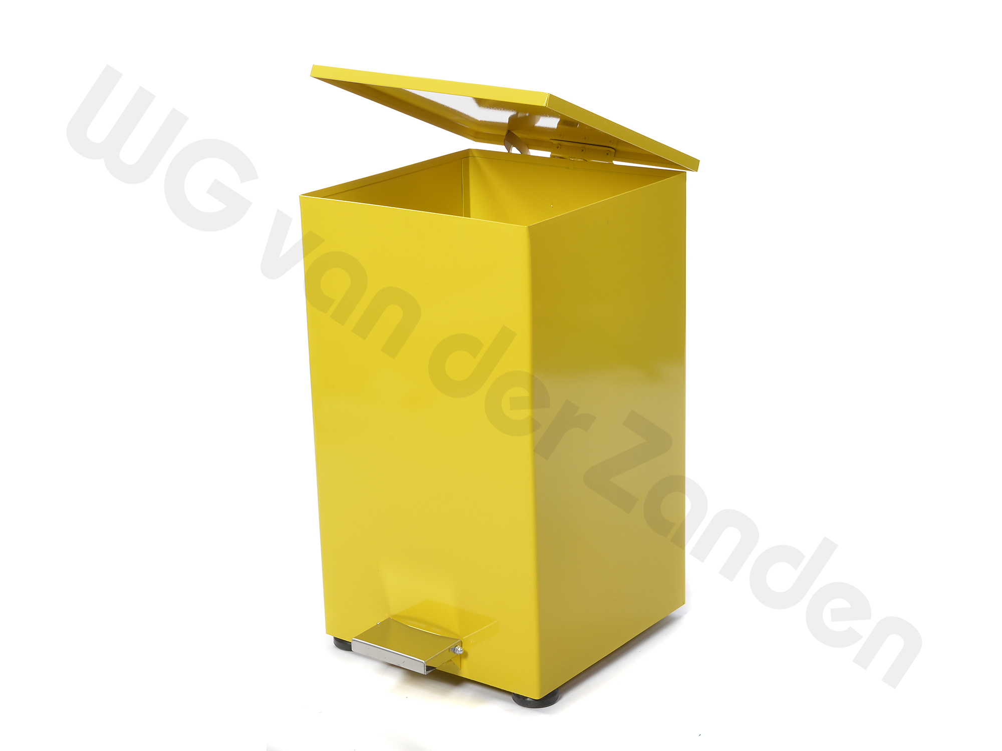 259072 PEDAL BIN 79 LTR METAL YELLOW 36X36X72CM