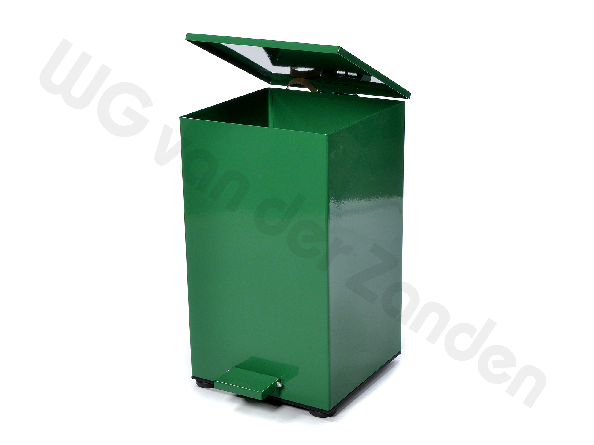 259073 PEDAAL EMMER 79 LTR METAAL GROEN 36X36X72CM