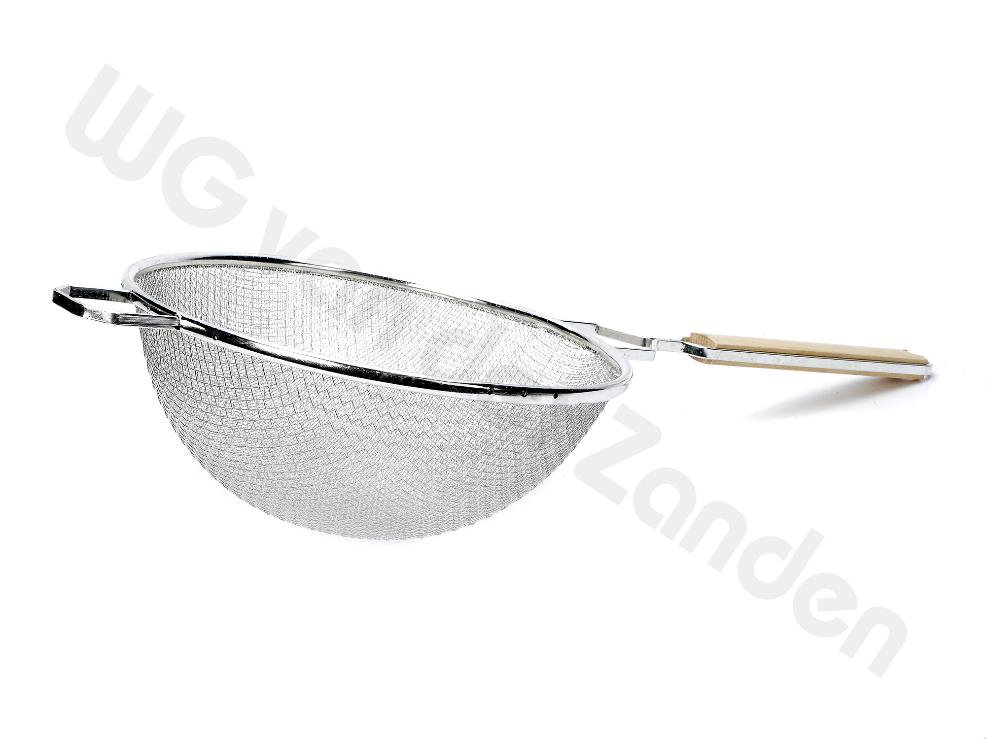 270144 STRAINER BOWL 26CMØ WOODEN HANDLE