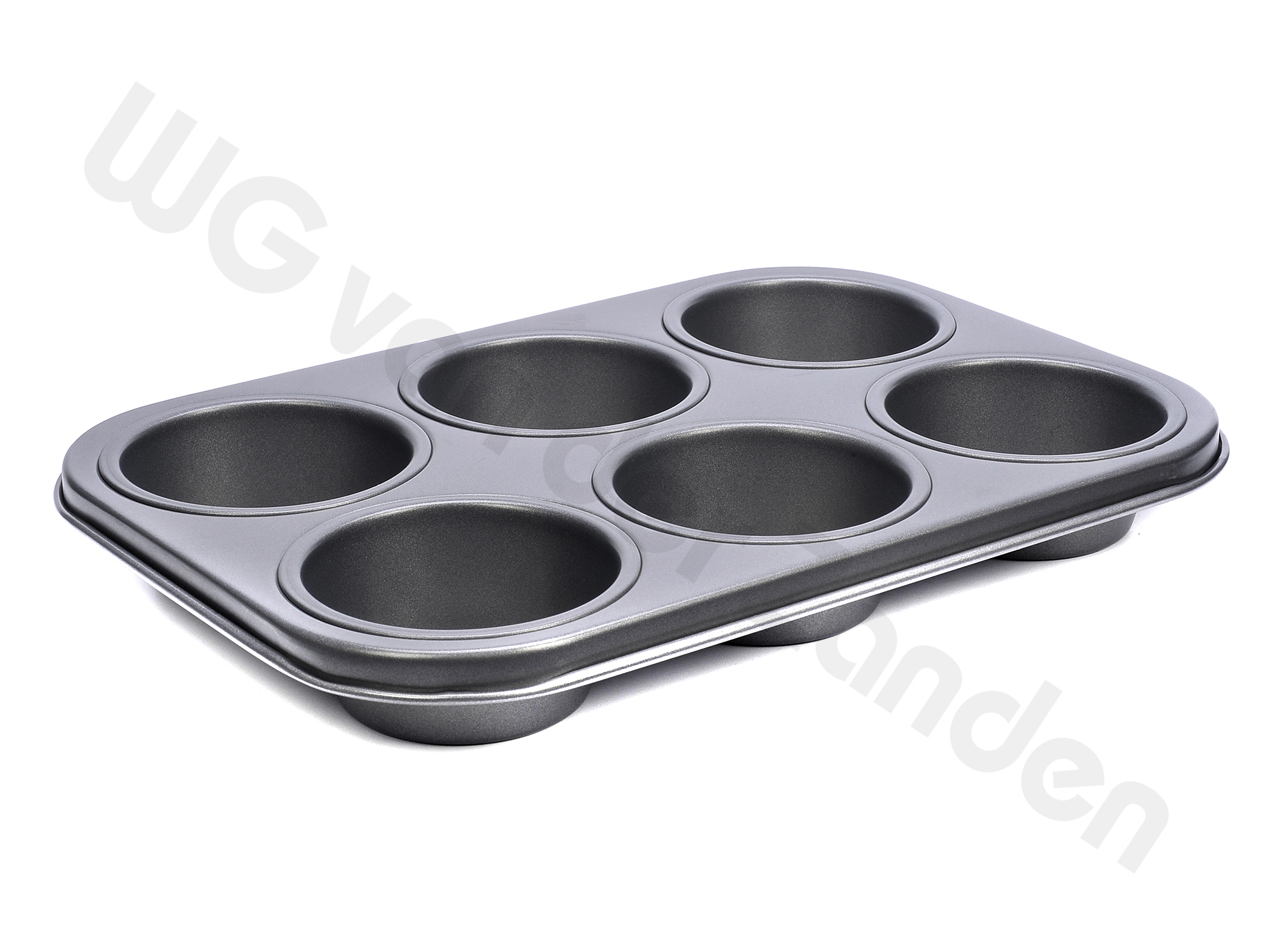 270211 MUFFIN PAN NON STICK 6-GAATS