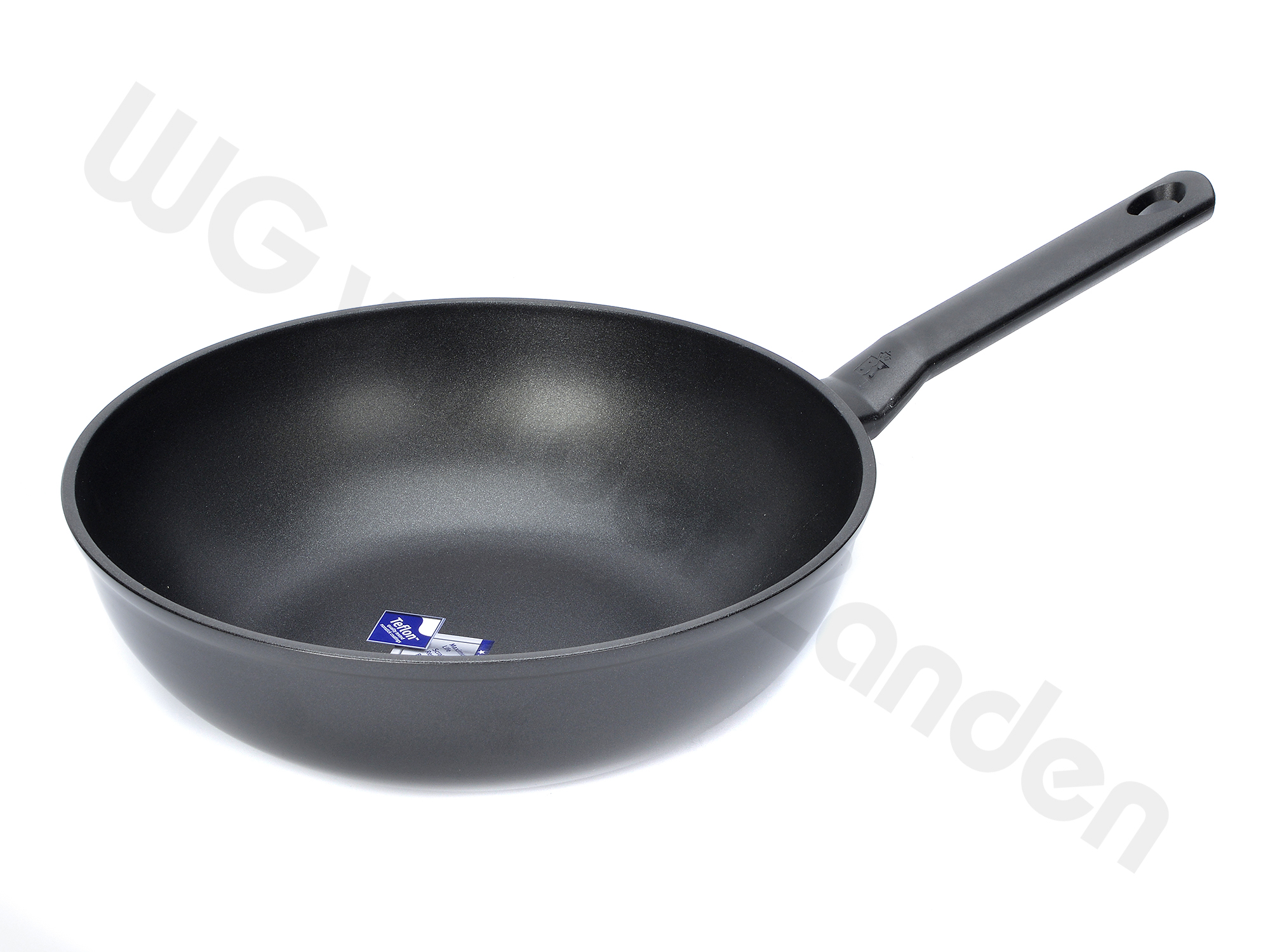 270604 WOK PAN 30CMØ  WITH HANDLE BK EASY INDUCTION