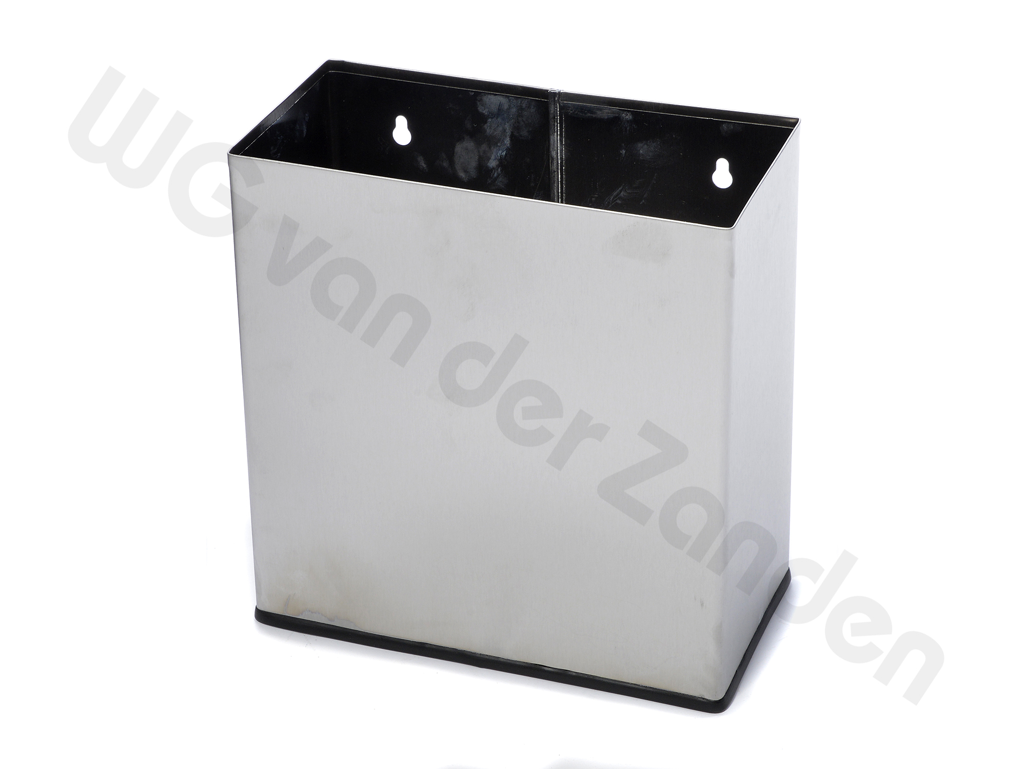 270712 GARBAGE BIN / WASTE BASKET 8 LTR S/S WALL MOUNTING 25X12X26CM