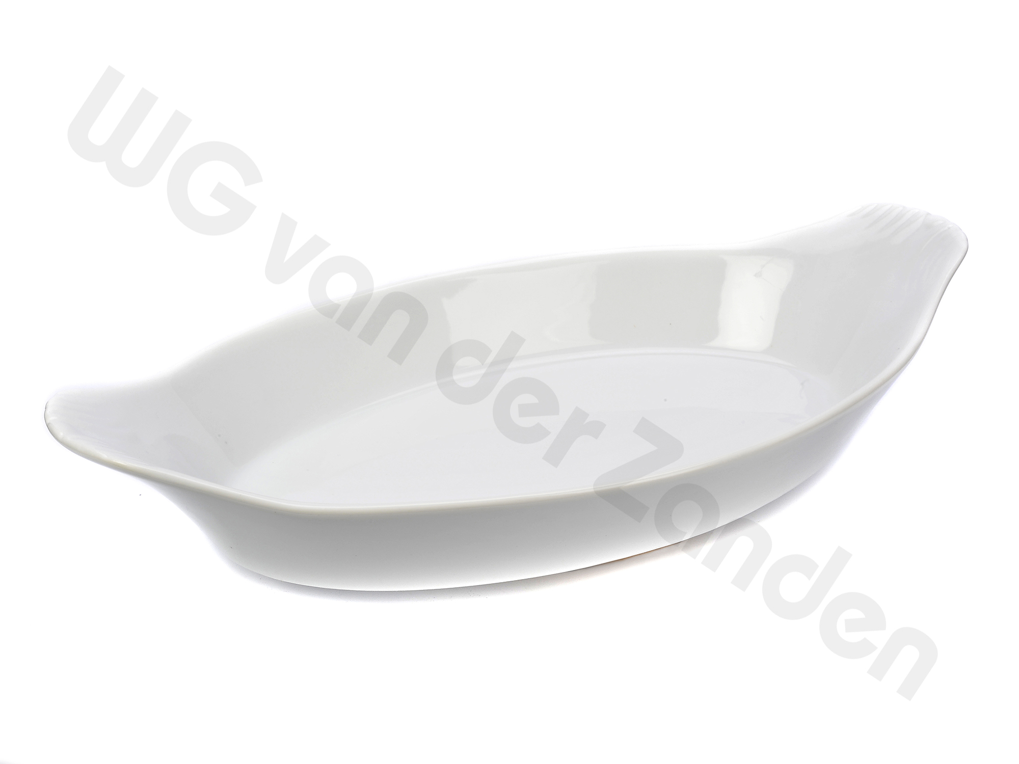 391142 GRATIN DISH OVAL 23X12CM PORCELAIN