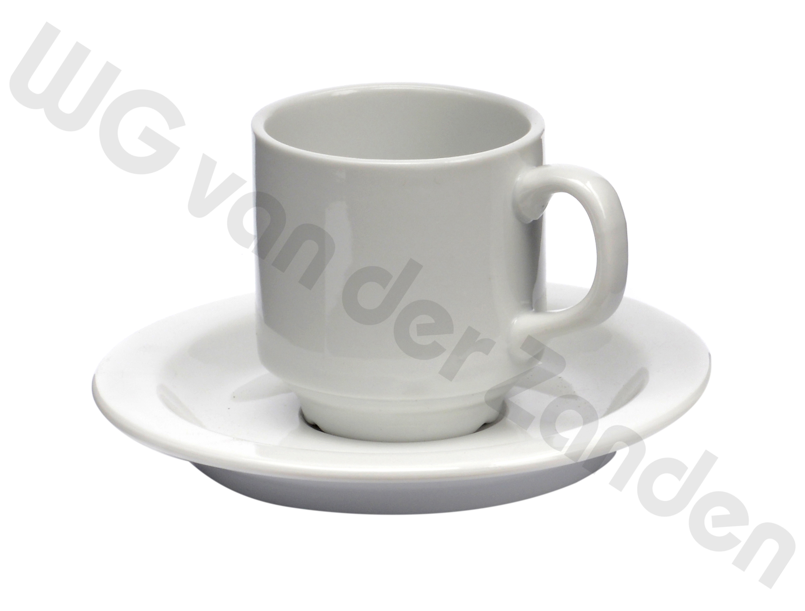 391200 COFFEE CUP & SAUCER 14CL &quot;HOLLAND PORCELAIN&quot;