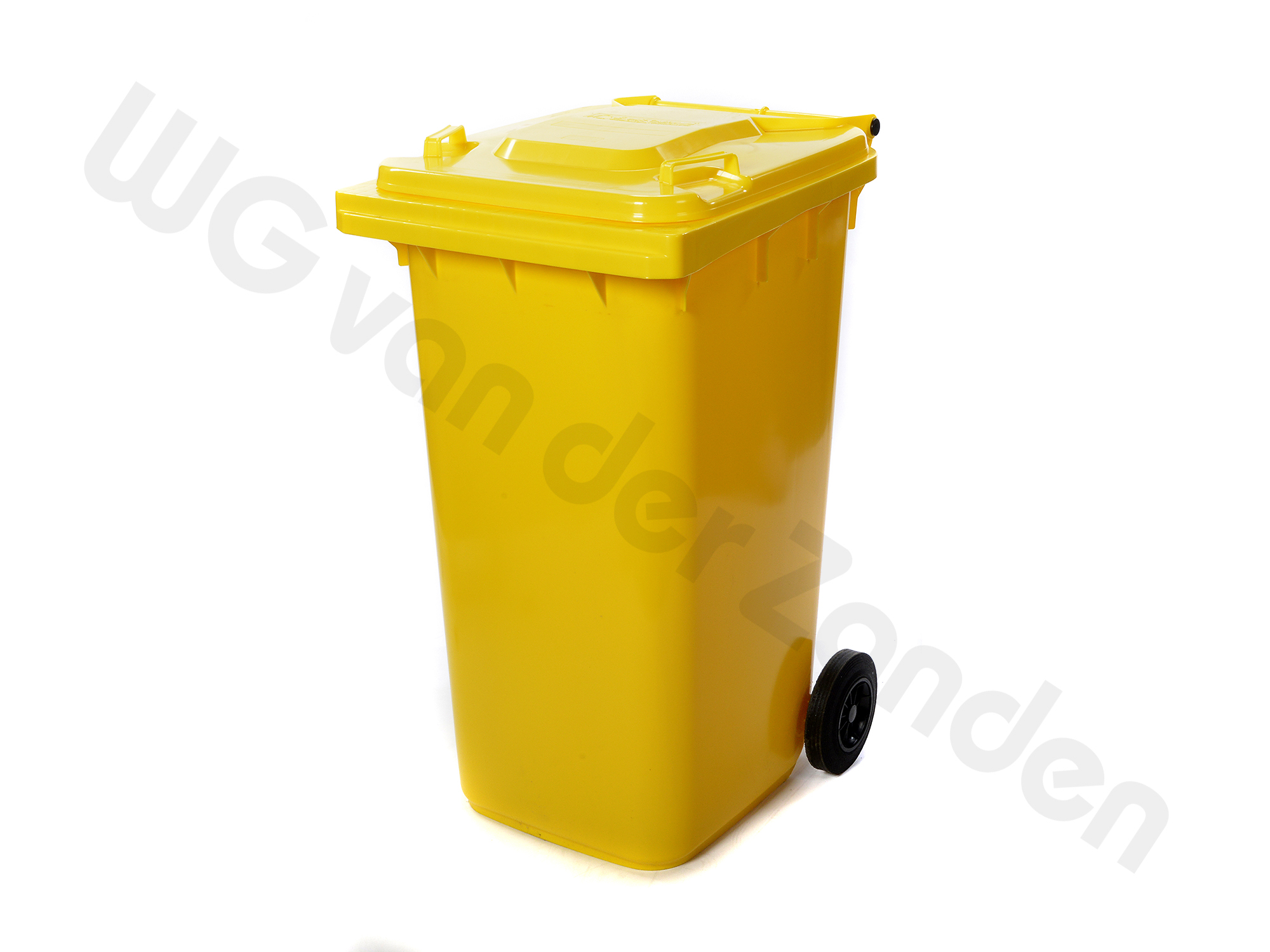 440041 GARBAGE BIN 240 LTR PLASTIC TWO WHEELED YELLOW