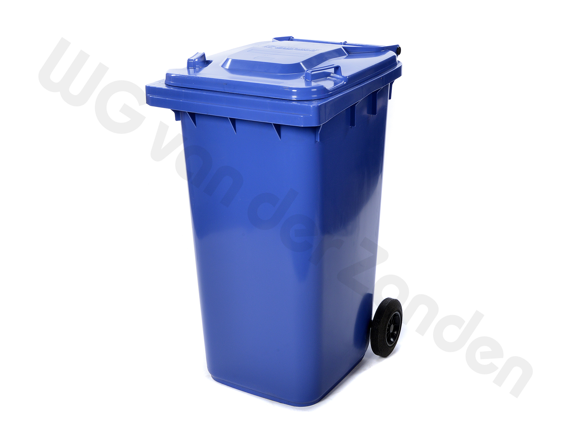 440044 AFVALCONTAINER 240 LTR KUNSTSTOF M/WIEL BLAUW