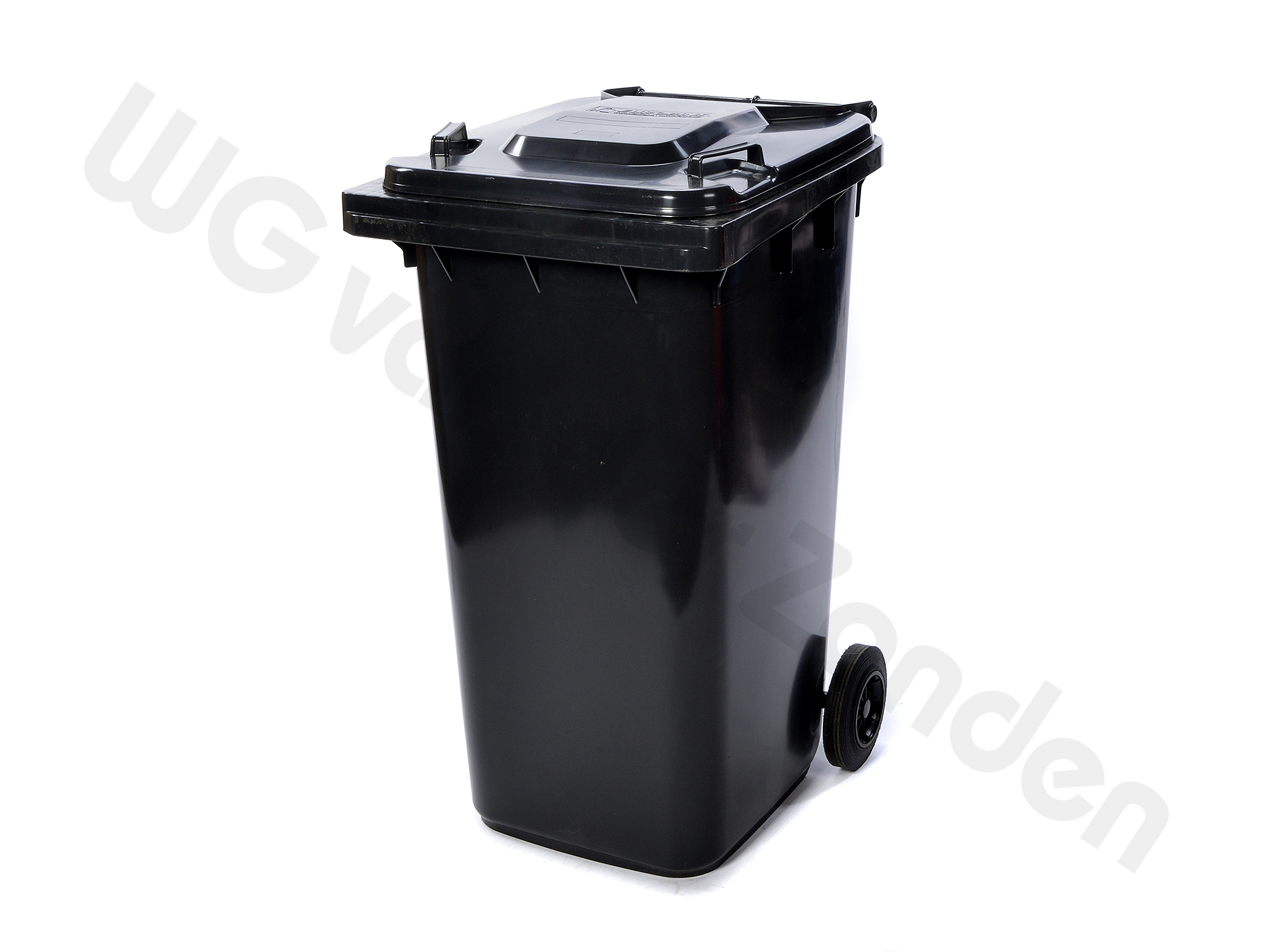 440047 GARBAGE BIN 240 LTR PLASTIC TWO WHEELED GREY