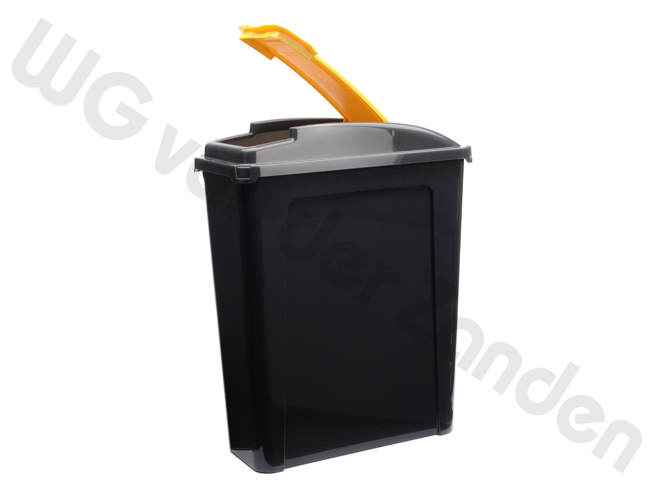 440096 GARBAGE BIN 25 LTR PLASTIC YELLOW LID