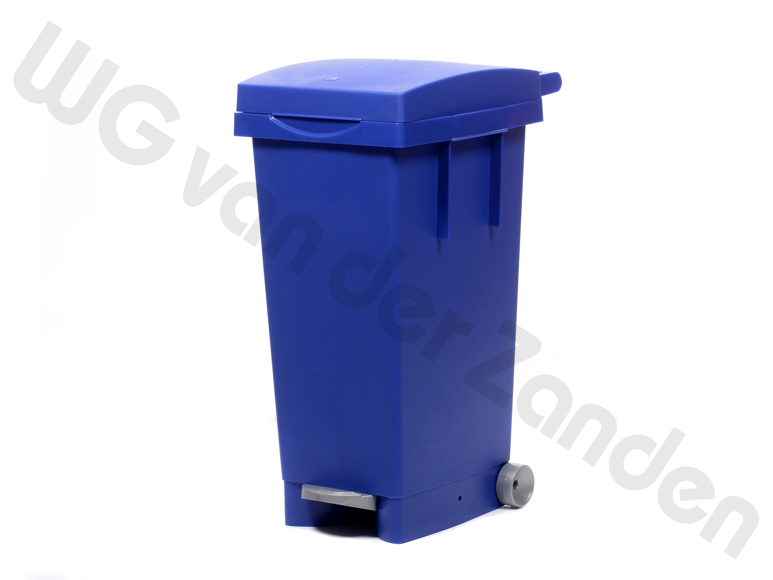 440202 PEDAAL EMMER 80 LTR KUNSTSTOF BLAUW