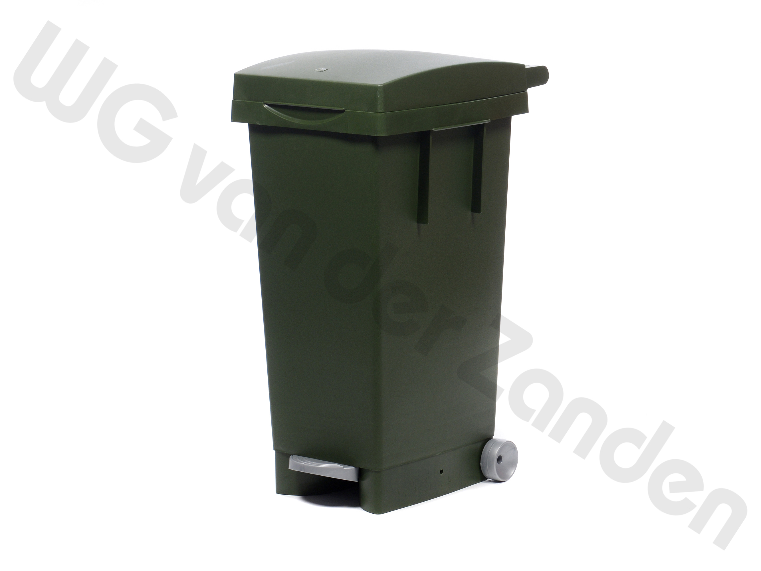 440206 PEDAAL EMMER 80 LTR KUNSTSTOF GREEN