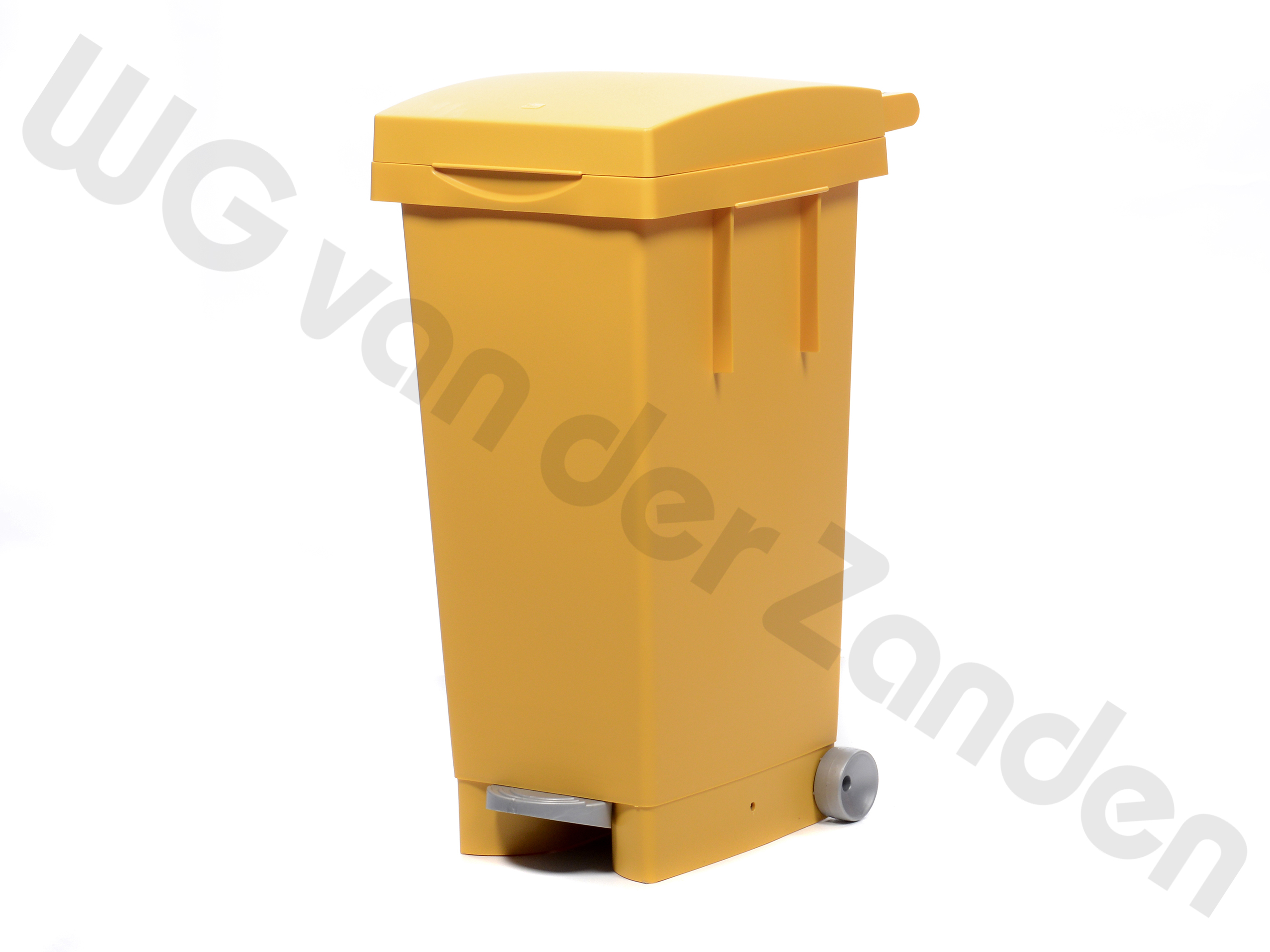 440208 GARBAGE PEDAL BIN 80 LTR PLASTIC YELLOW