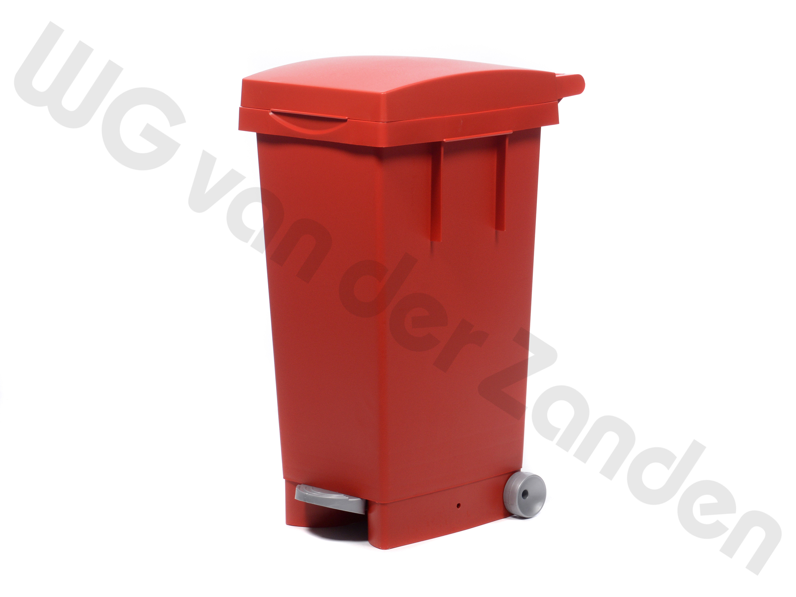 440210 GARBAGE PEDAL BIN 80 LTR PLASTIC RED