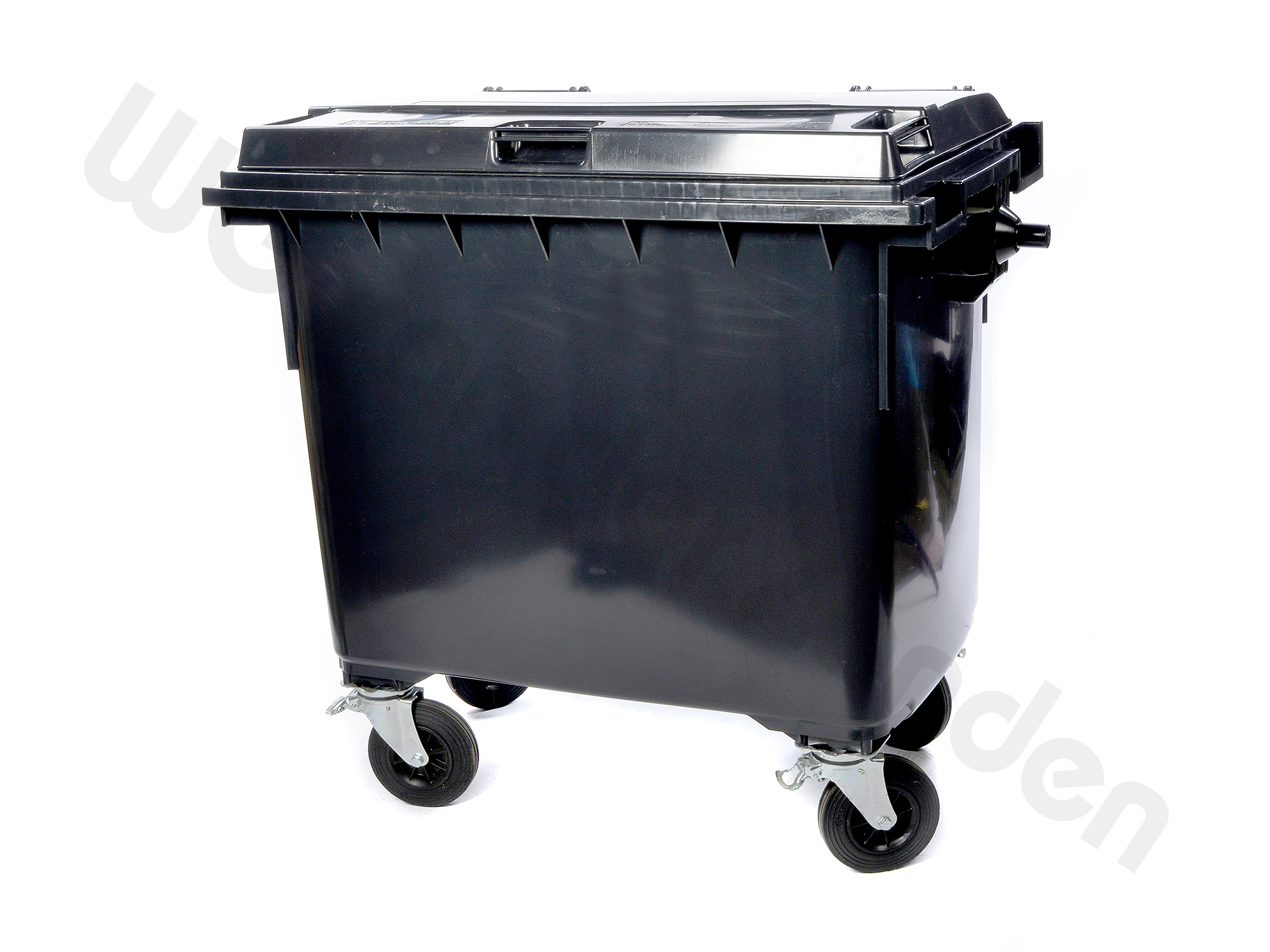 440351 GARBAGE CONTAINER 660 LTR PLASTIC TWO WHEELED GREY