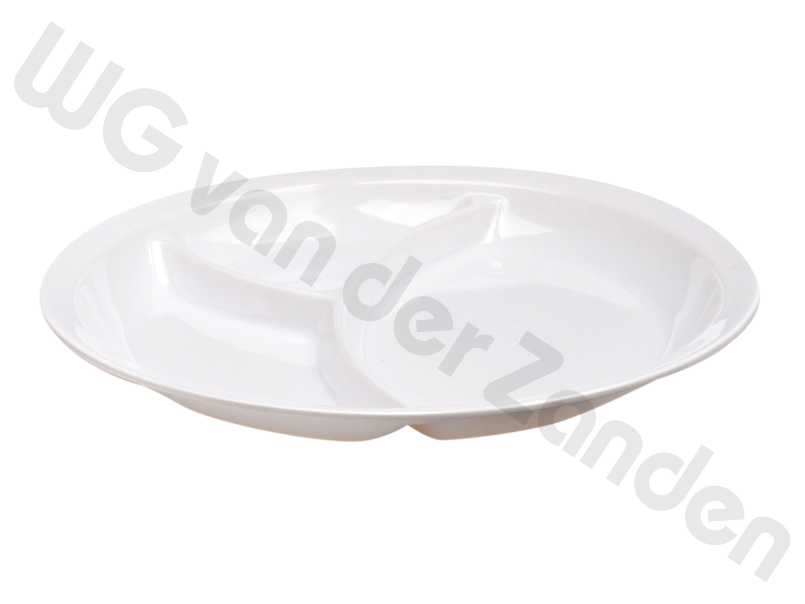 441109 BORD MELAMINE 3-VAKS 25.5CMØ