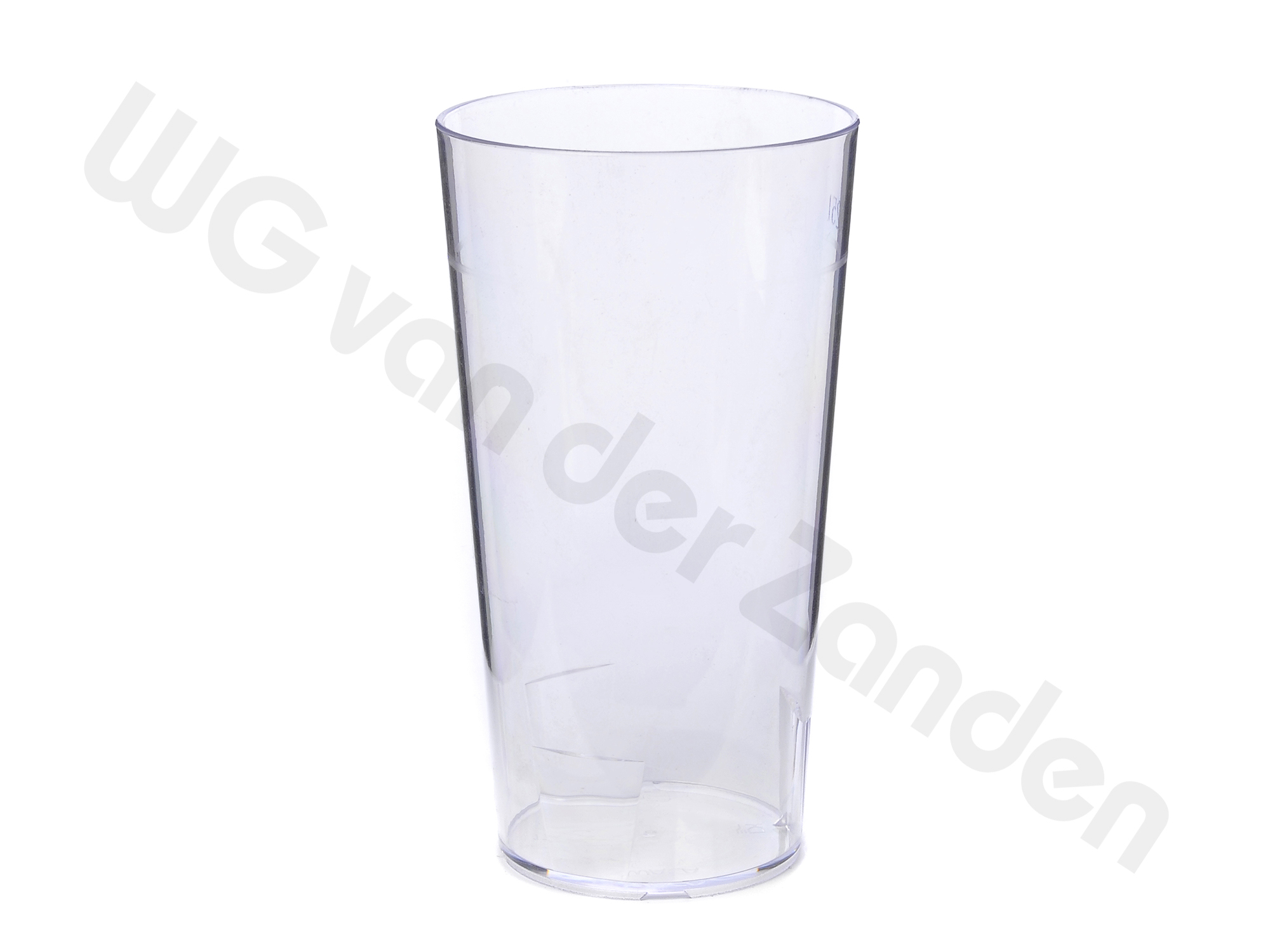 441111 GLAS KUNSTSTOF 25CL HELDER POLYCARBONAAT