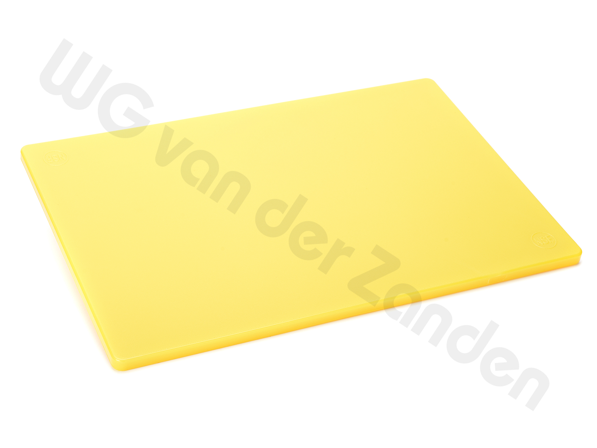 441315 CUTTING BOARD 50X30X1.5CM PLASTIC YELLOW (POULTRY)
