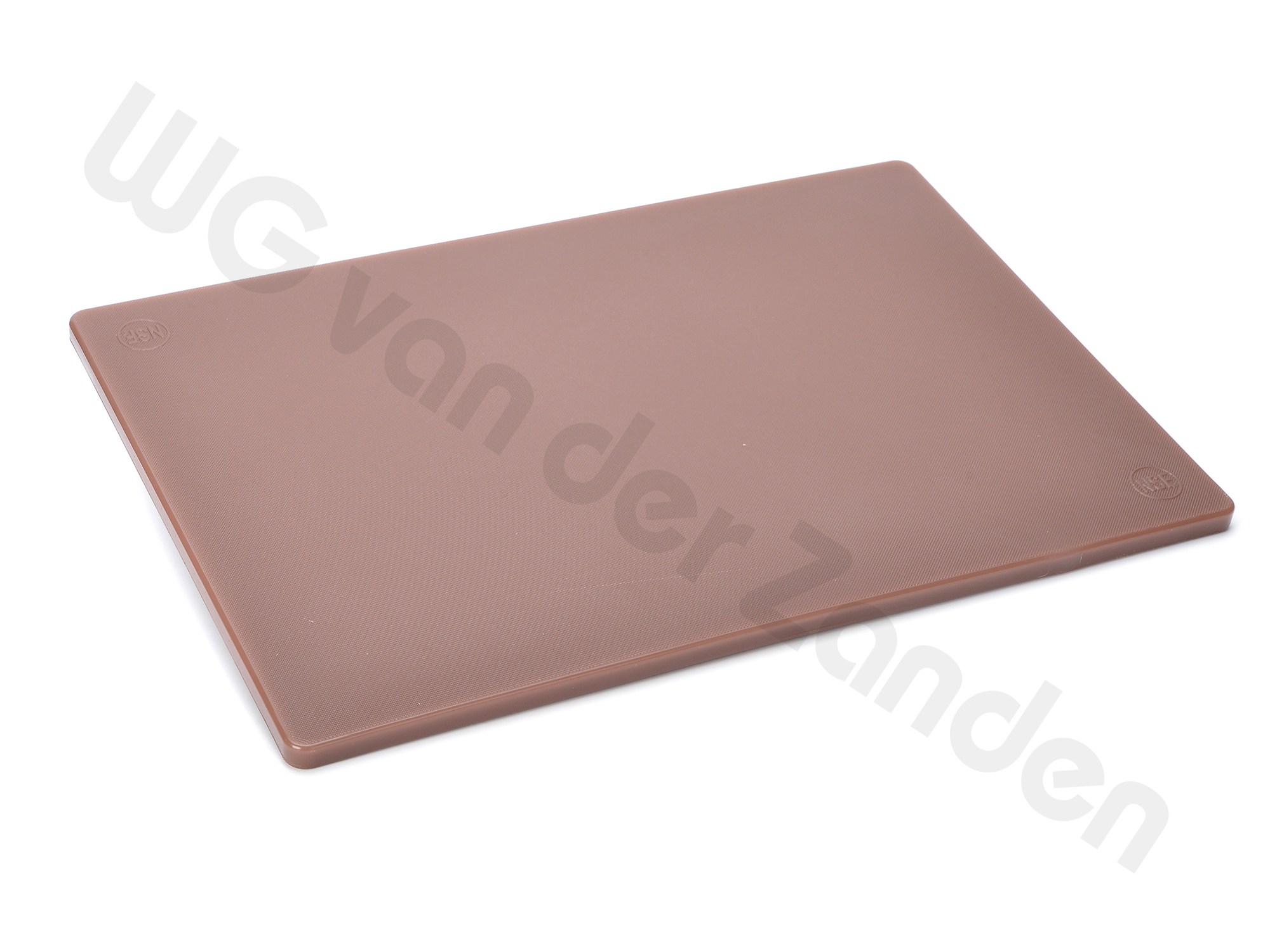 441324 CUTTING BOARD 60X40X1.8CM PLASTIC BROWN (COOKED MEAT)