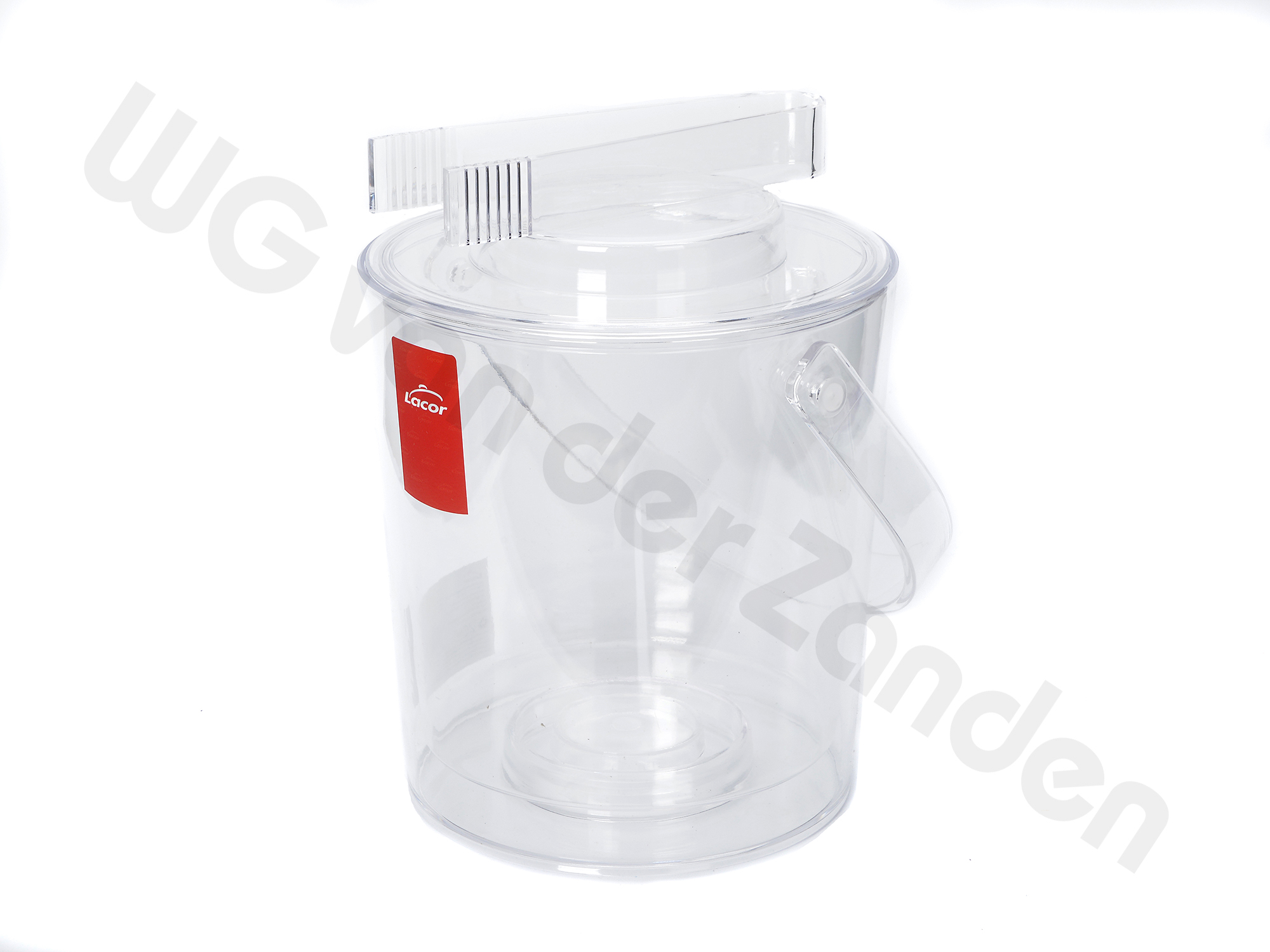 441851 ICE BUCKET PLASTIC WITH LID 3 LTR (TONG INCL.)