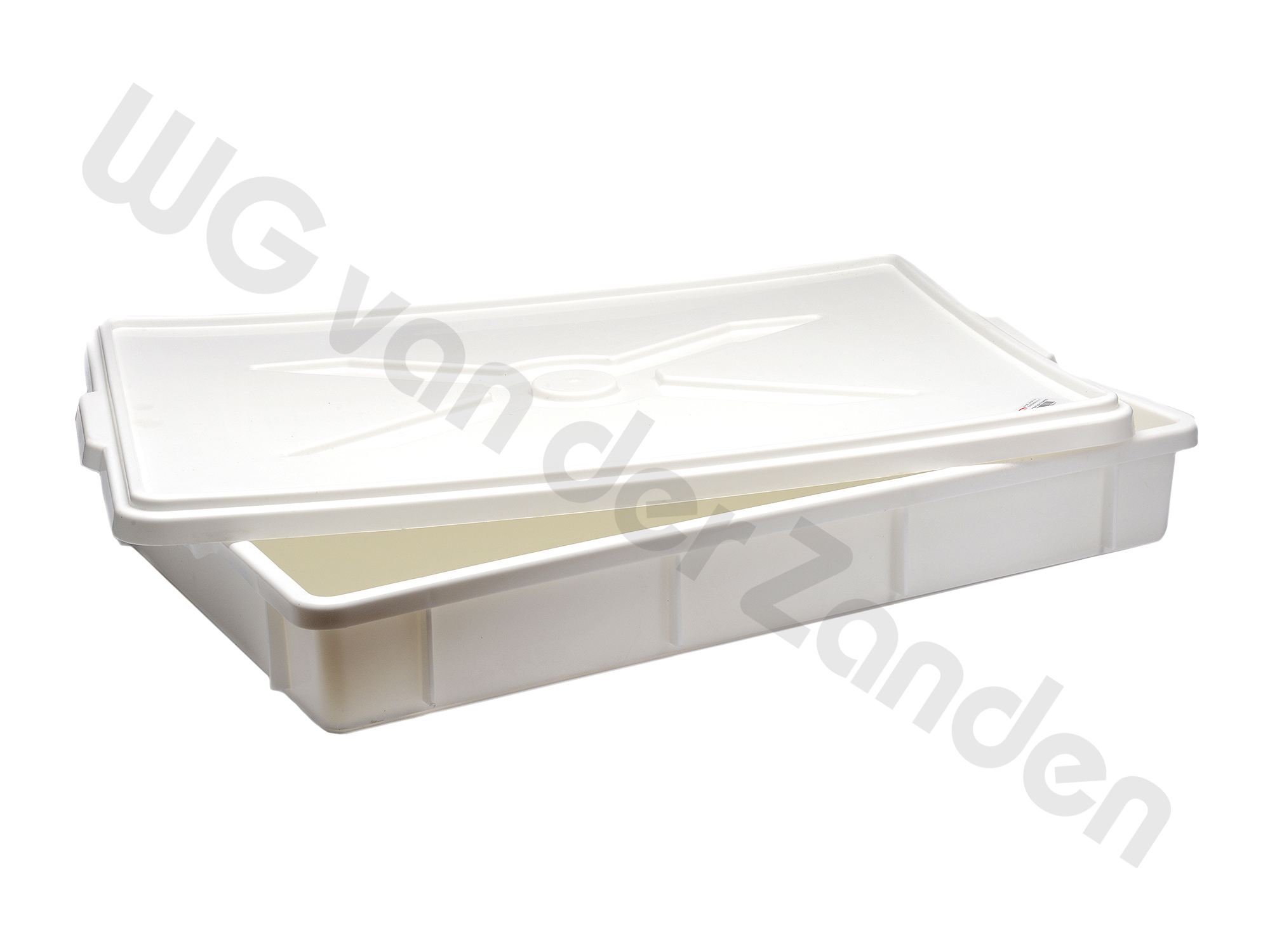 441950 STORAGE CONTAINER PLASTIC WITH COVER 63X42X11CM / 26 LTR