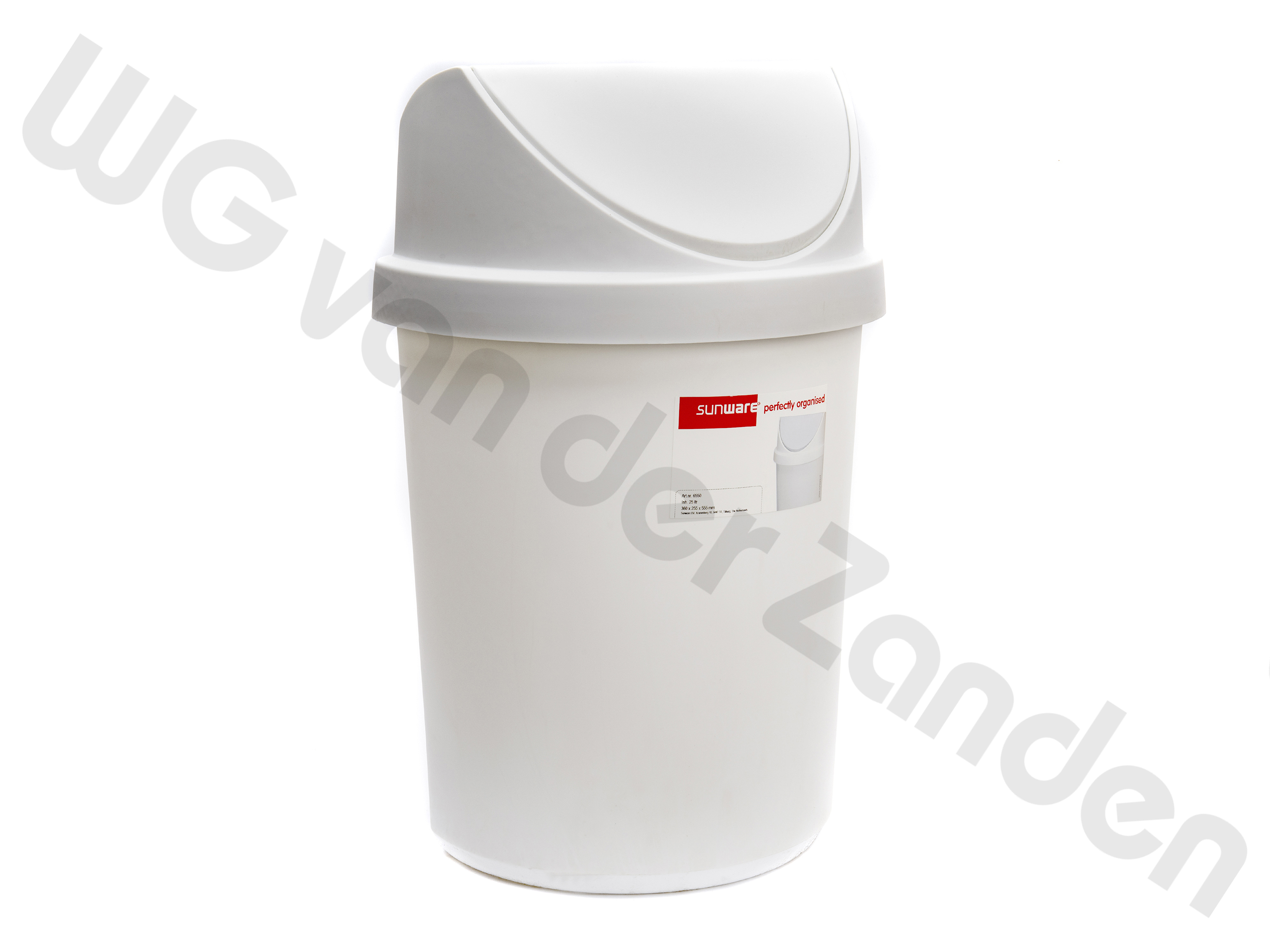 442012 GARBAGE BIN 25 LTR PLASTIC WITH SWING COVER