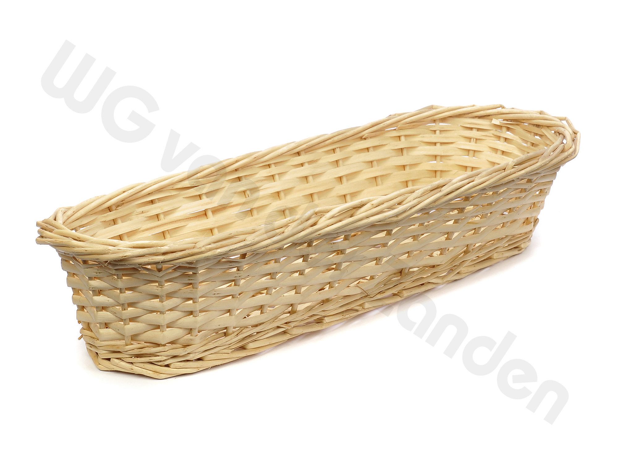 472604 BREAD BASKET WICKER FOR FRENCH LOAVES 41X15X8CM