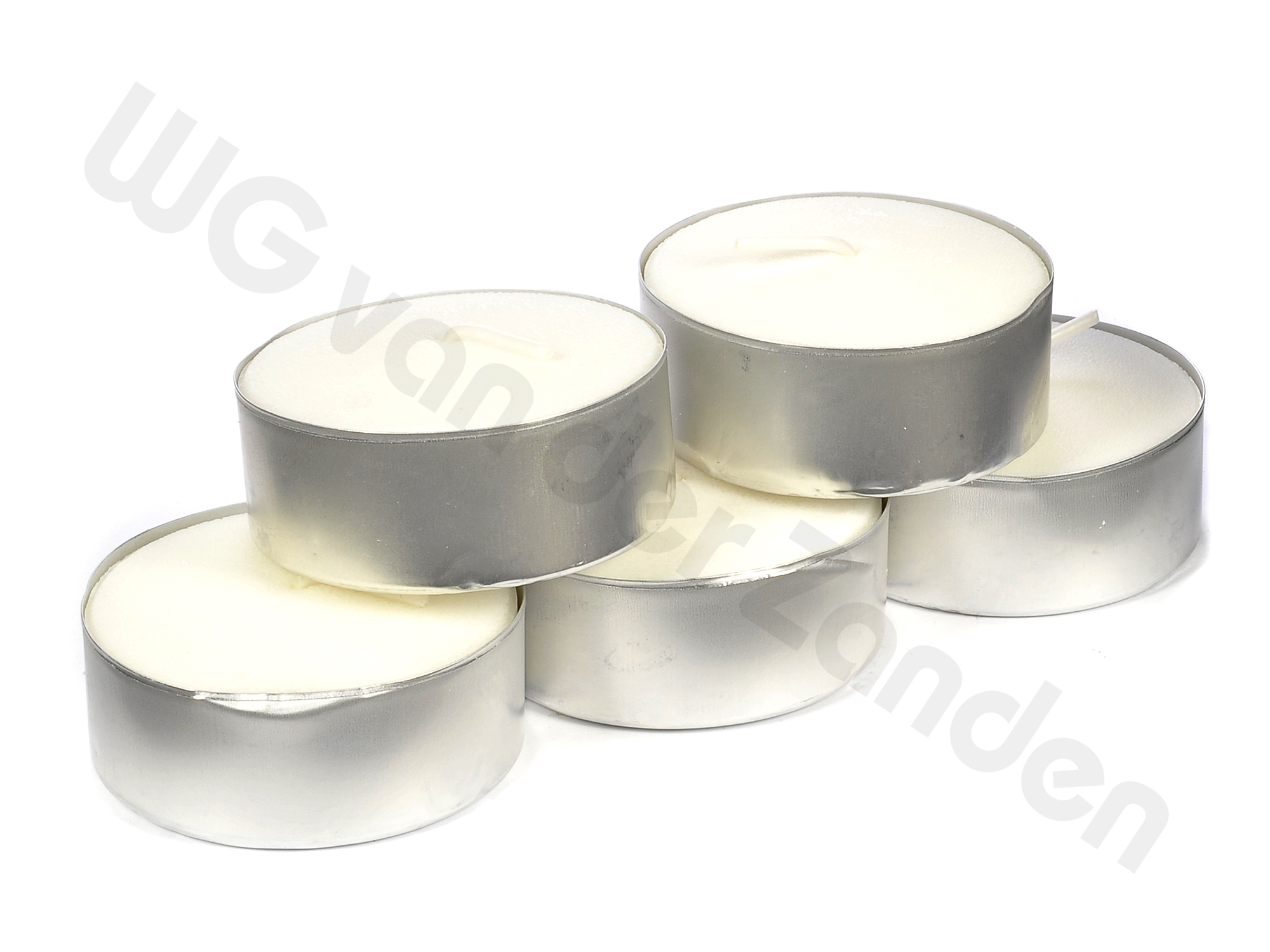 479091 CANDLE TEA LIGHTS WHITE BOLSIUS LARGE (10HOUR)