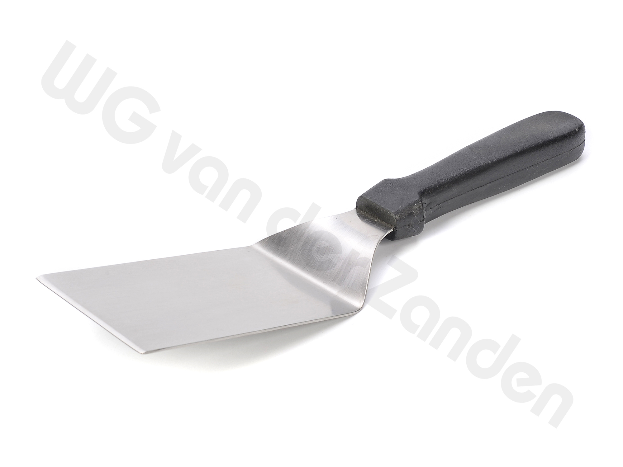 550134 SPATULA WITH PLASTIC HANDLE 10X6CM OFFSET