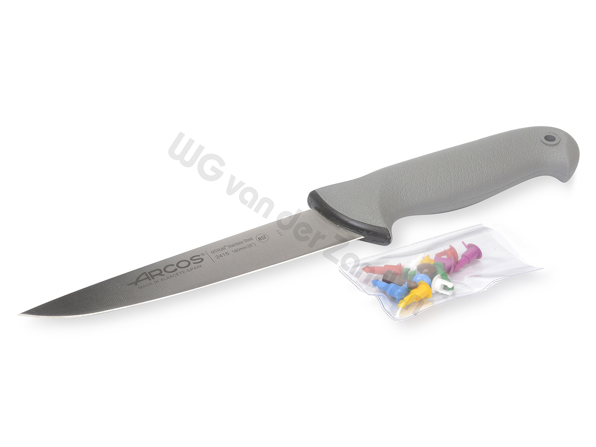 551513 HOTEL SLICER 18CM WITH COLOUR INDICATOR SET ARCOS