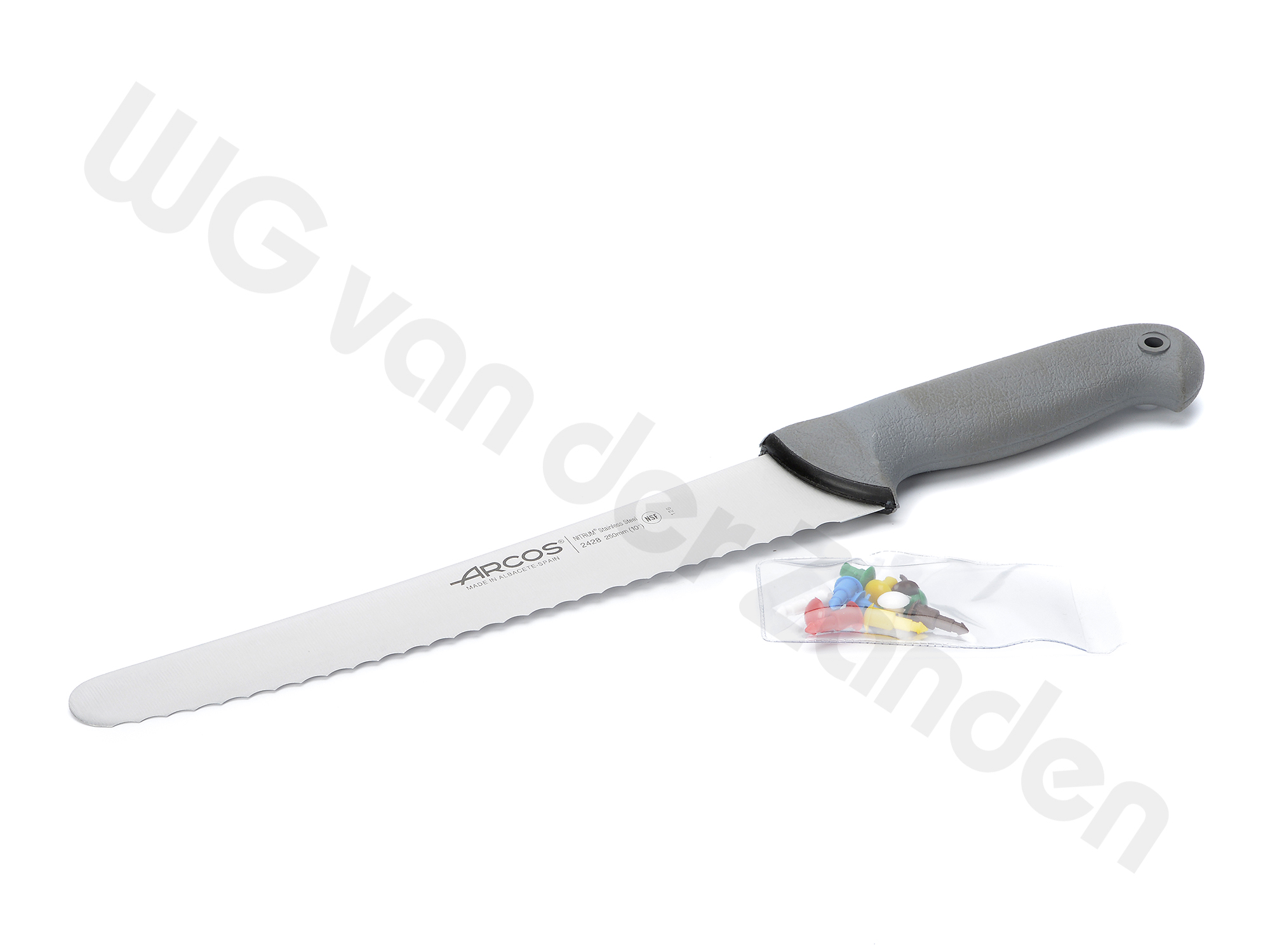 551518 PASTRY KNIFE 25CM WITH COLOUR INDICATOR SET ARCOS
