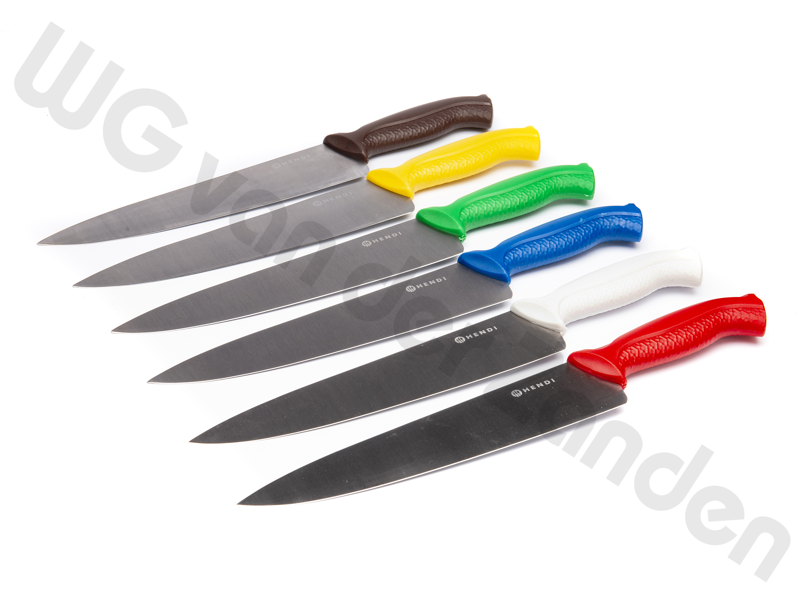 551536 CHEFS KNIFE COLOUR CODE SET / 6 PCS