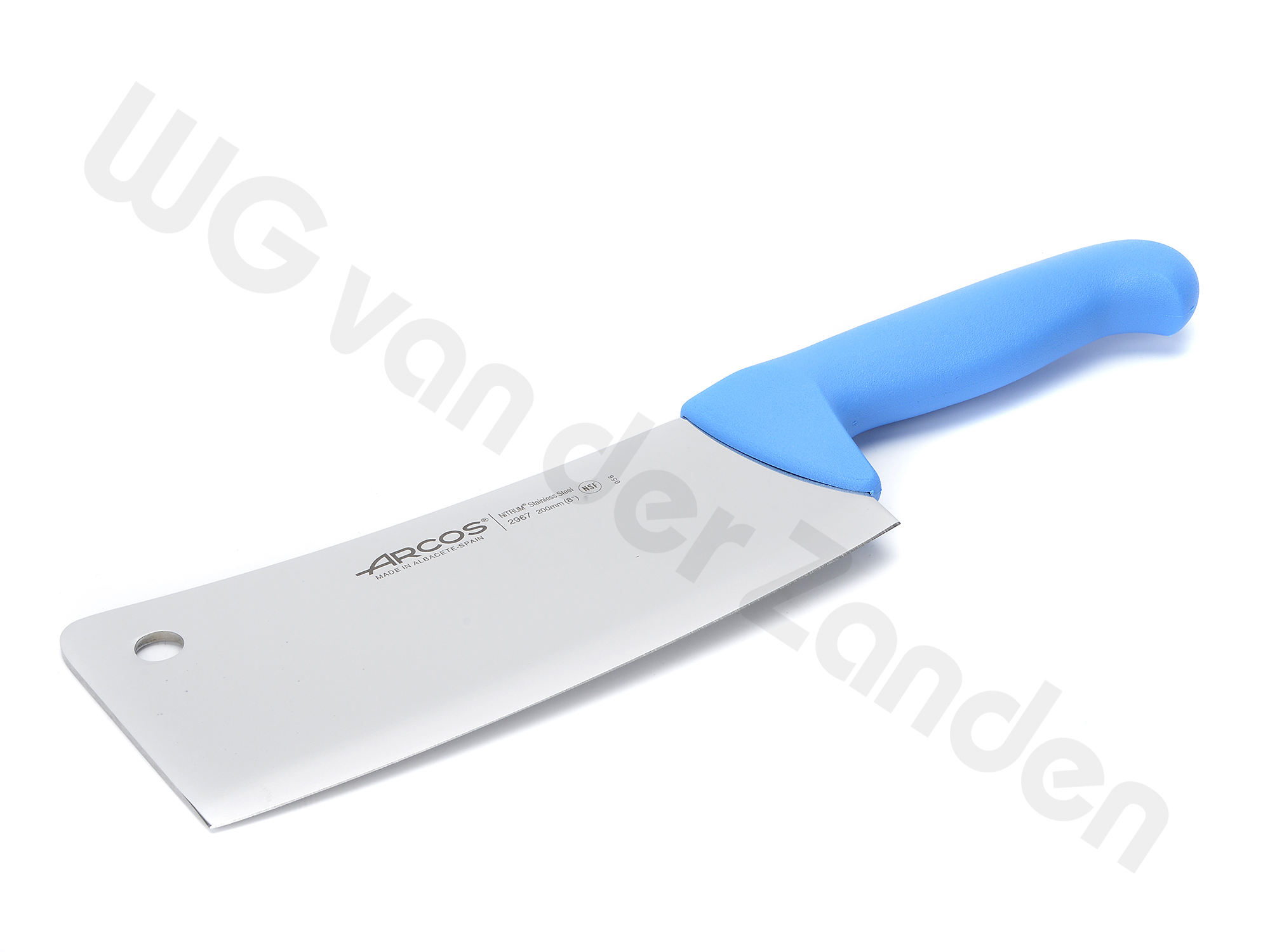 551554 CLEAVER MEAT CHOPPER 20CM BLUE HANDLE ARCOS