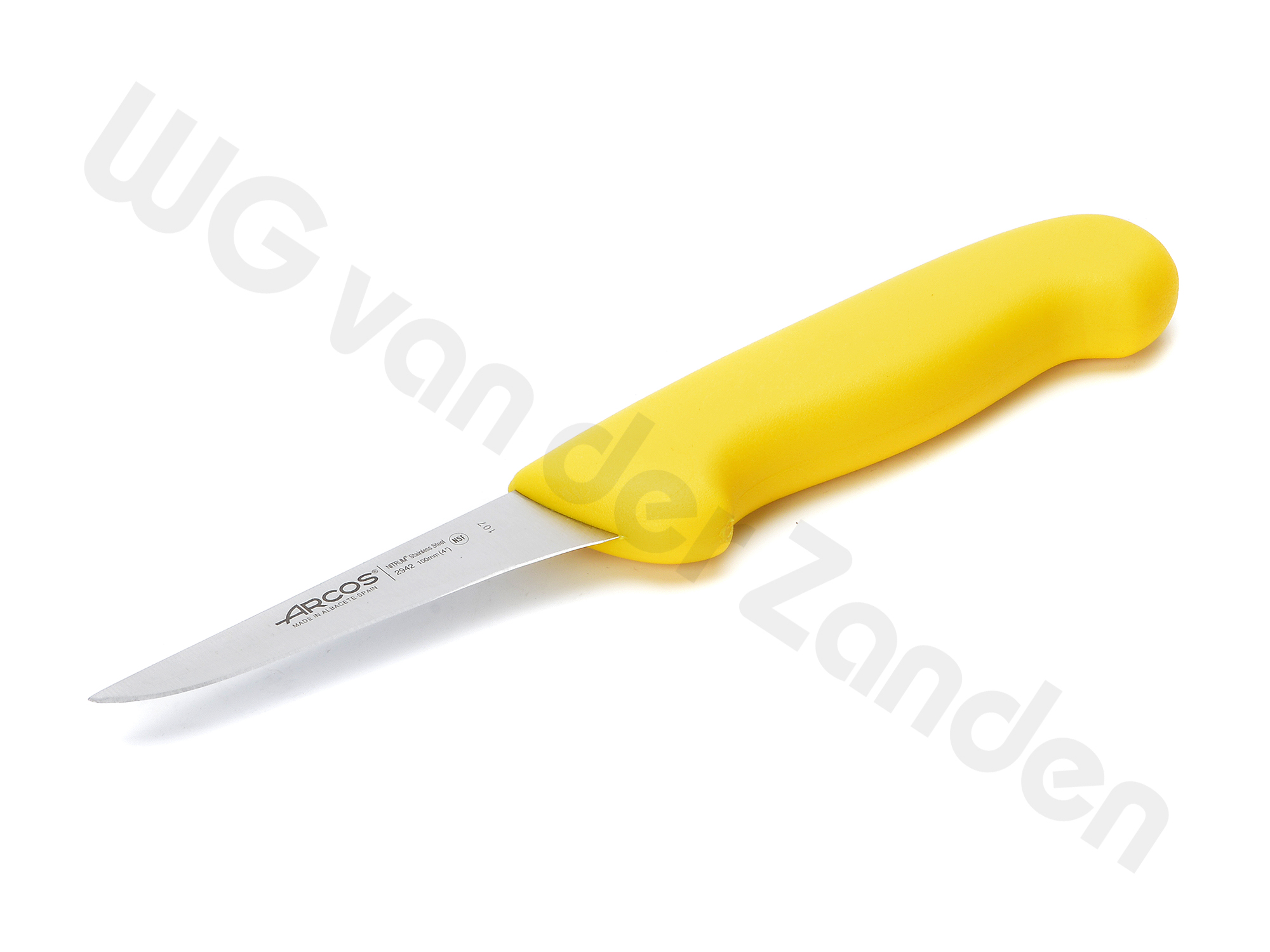 551802 BONING KNIFE 10CM CHICKEN YELLOW HANDLE ARCOS